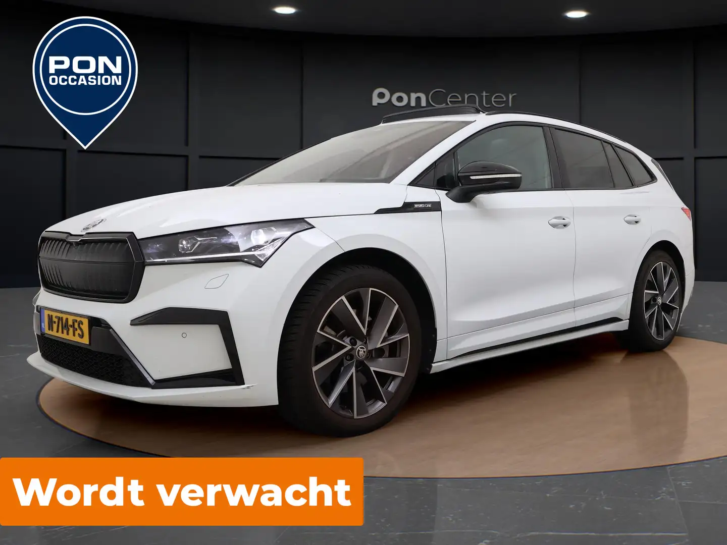 Skoda Enyaq iV 80 Sportline | WORDT VERWACHT | Panoramadak | W Wit - 1