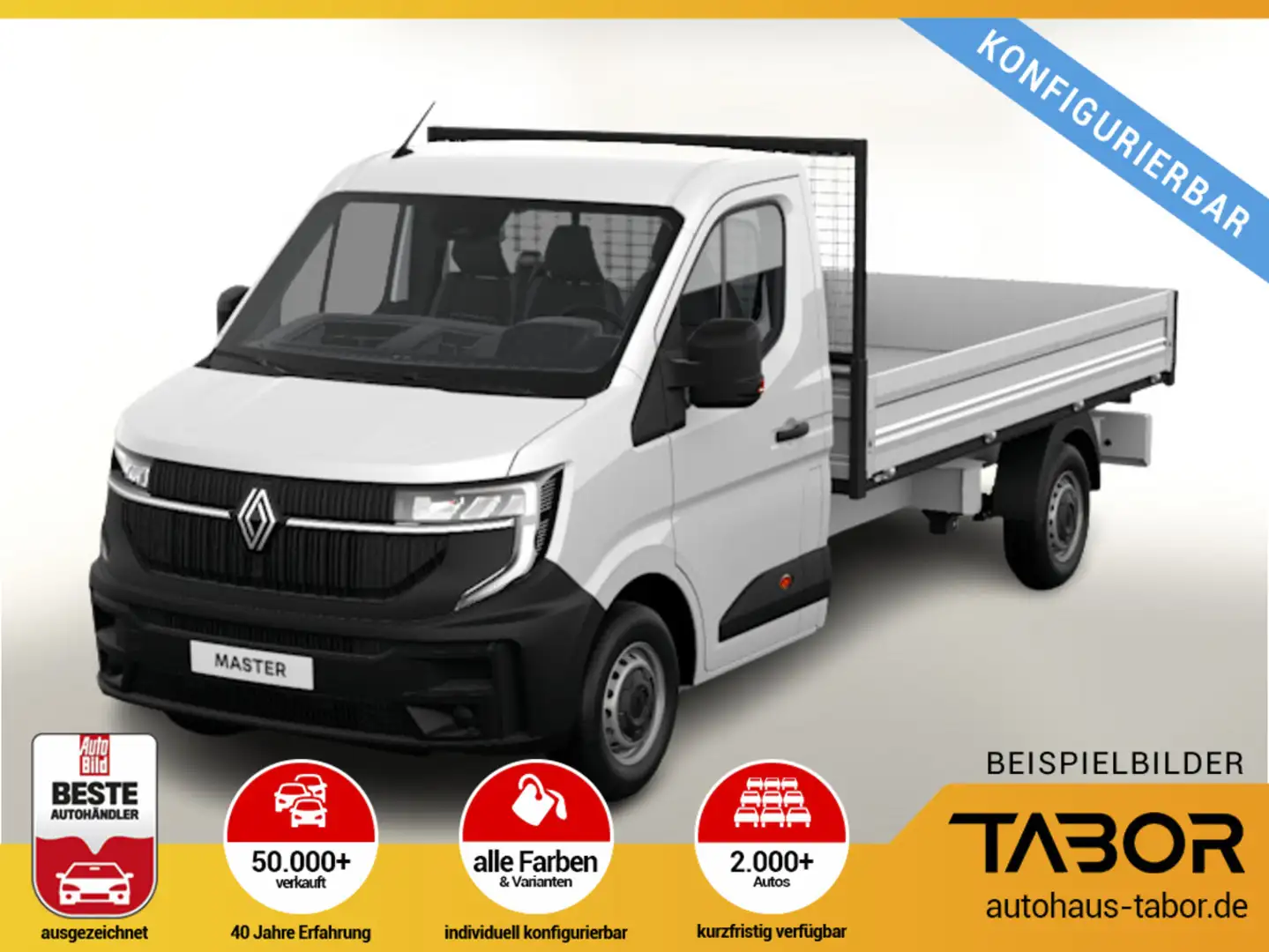 Renault Master Pritsche advance L3 3,5t dCi 130 Weiß - 1
