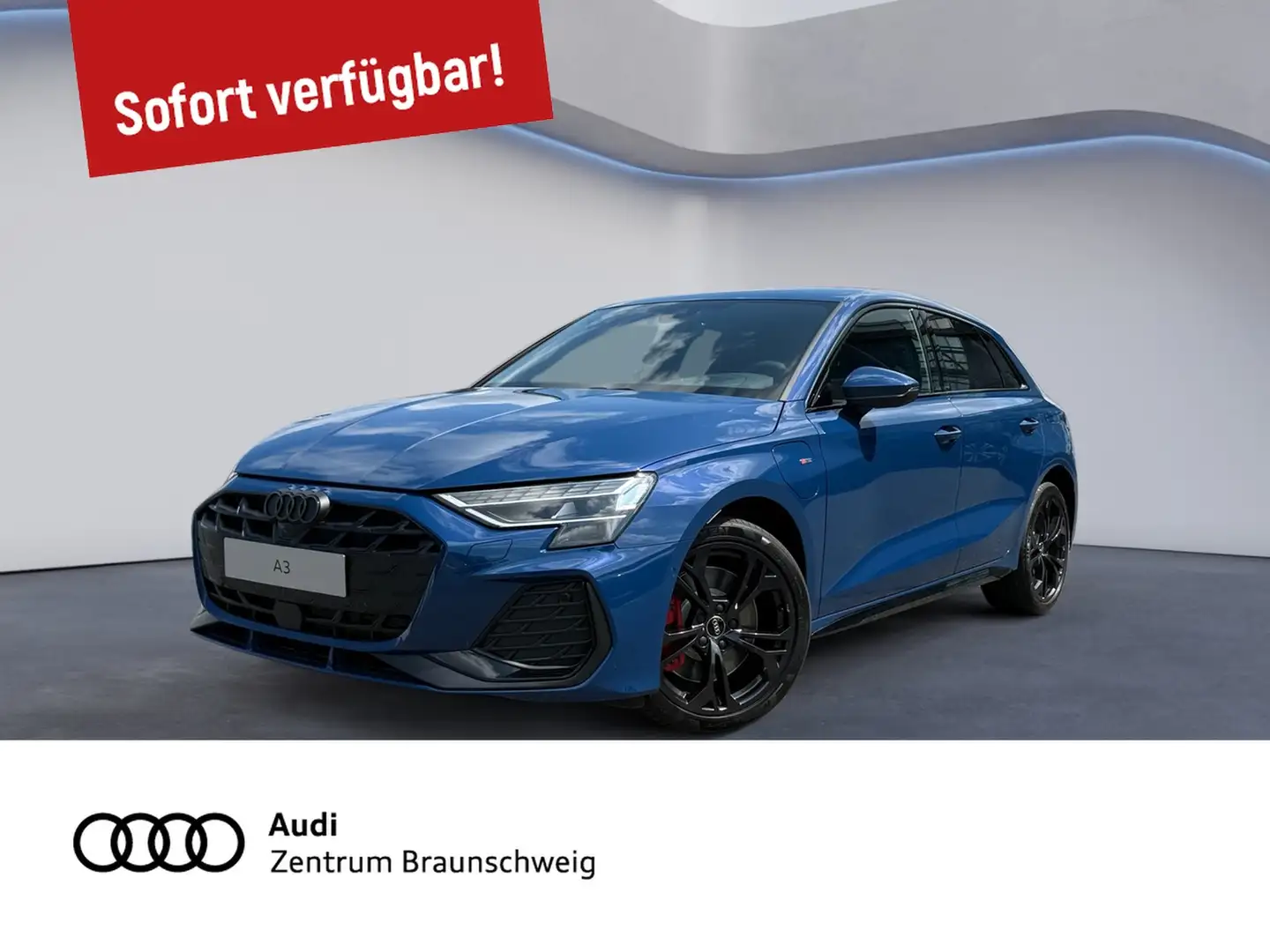 Audi A3 Sportback 45 TFSI e S line MATRIX+KAMERA+ACC Blauw - 1