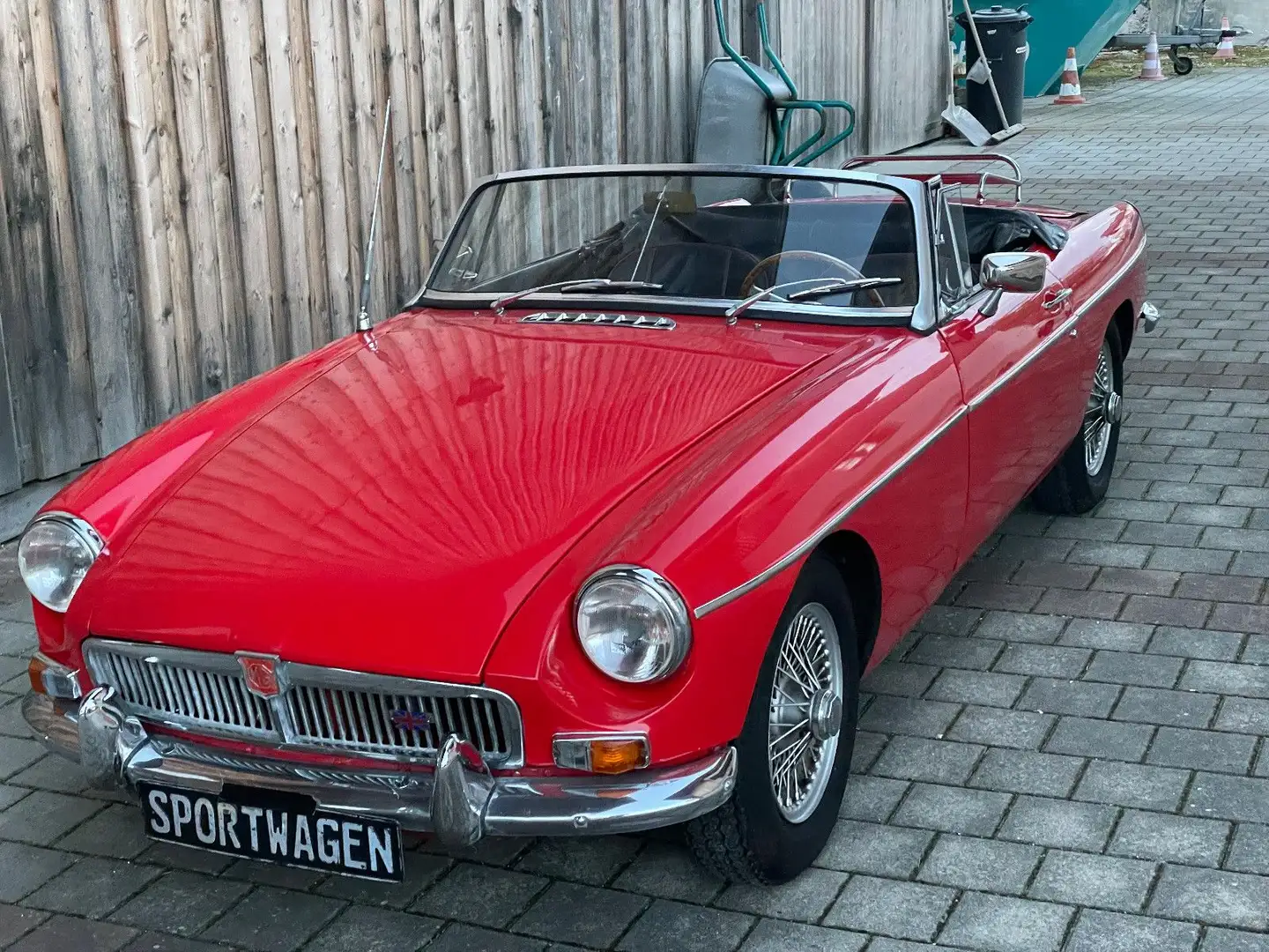 MG MGB Roadster, H-Nummer, Speichenräder!!!! Kırmızı - 1