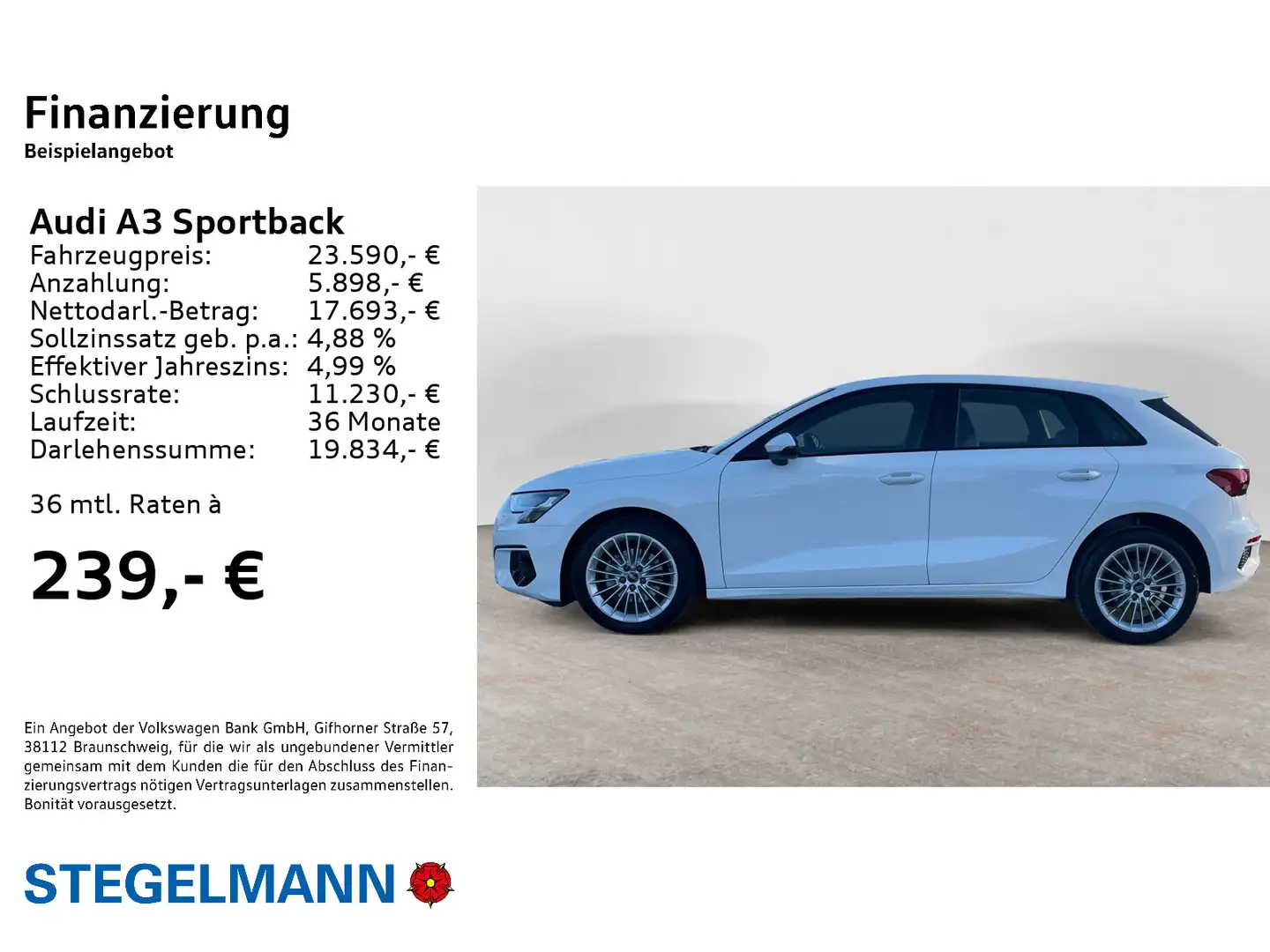 Audi A3 30 TFSI advanced *App-Connect* LED* Weiß - 2