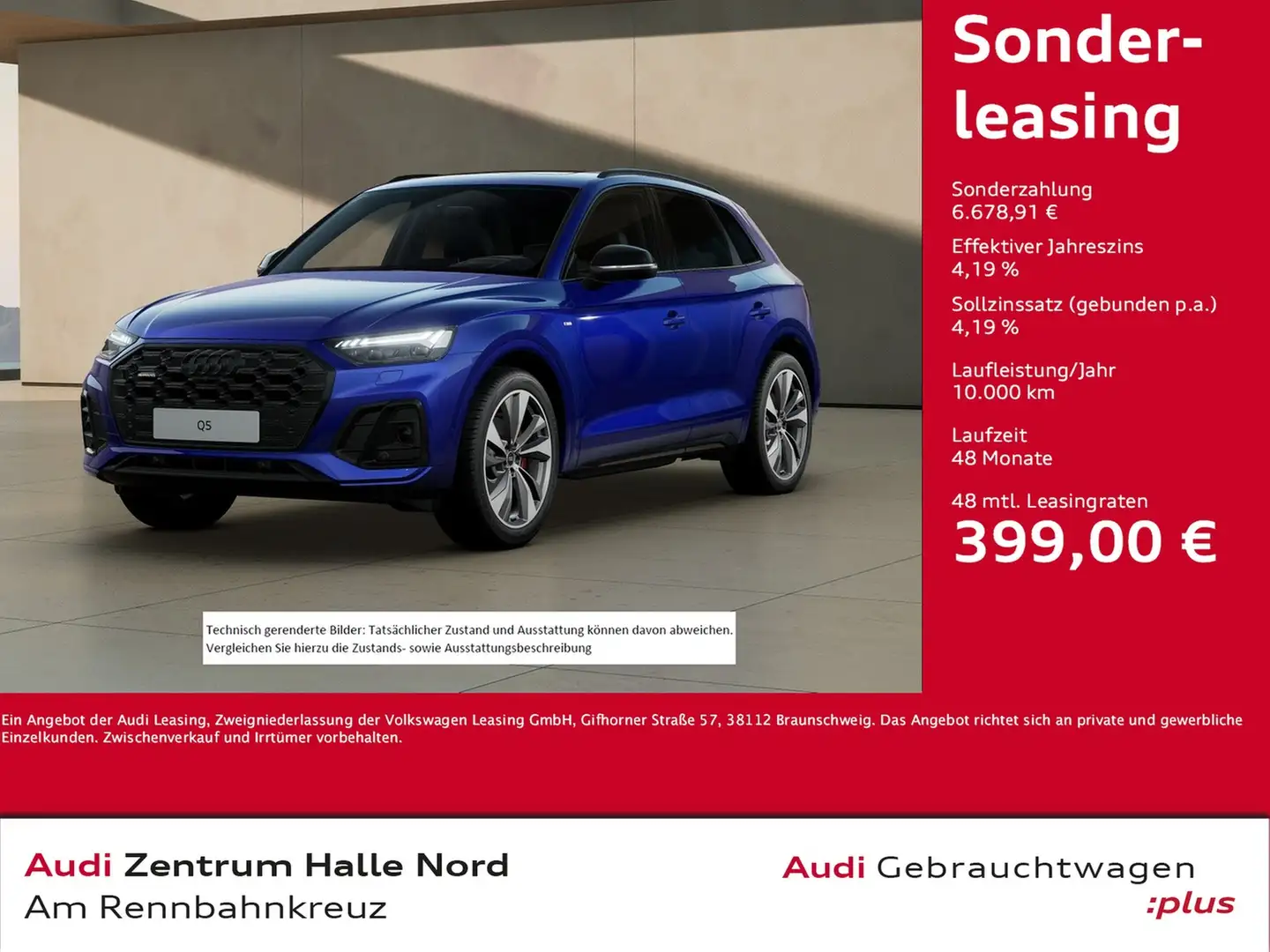 Audi Q5 40 TFSI quattro S line S tronic Blau - 1