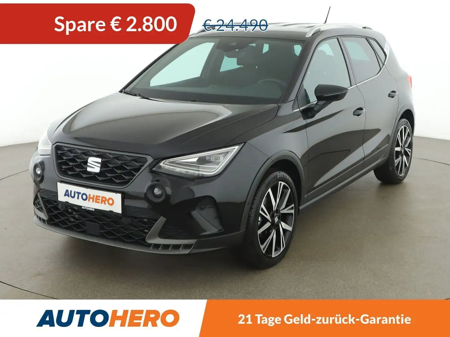 SEAT Arona 1.0 TSI FR Aut. *LED*ACC*SPUR*TOT*BEATSAUDIO*NAVI* Schwarz - 1