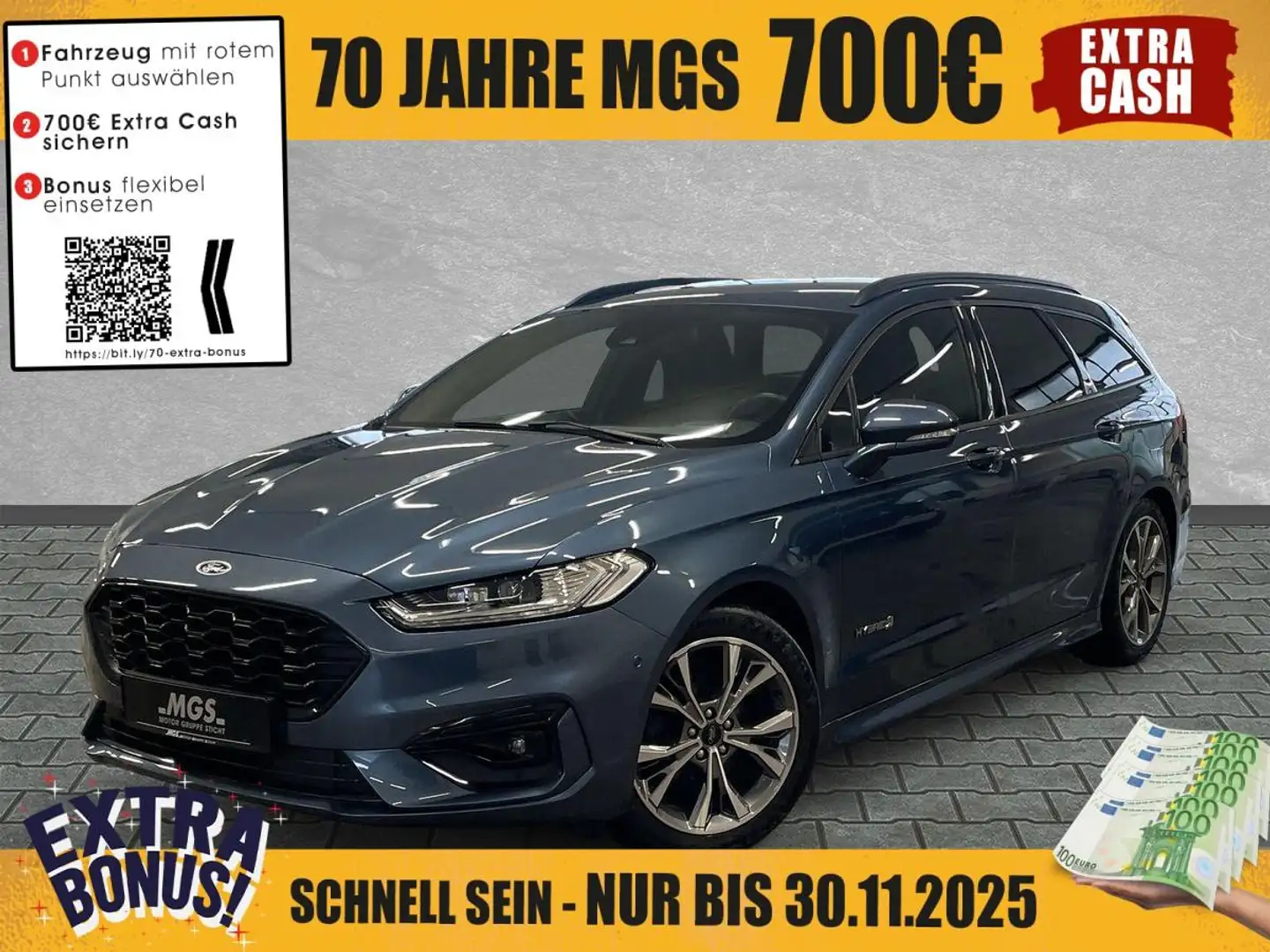 Ford Mondeo Hybrid ST-Line DAB #BT #PDCv Bleu - 1