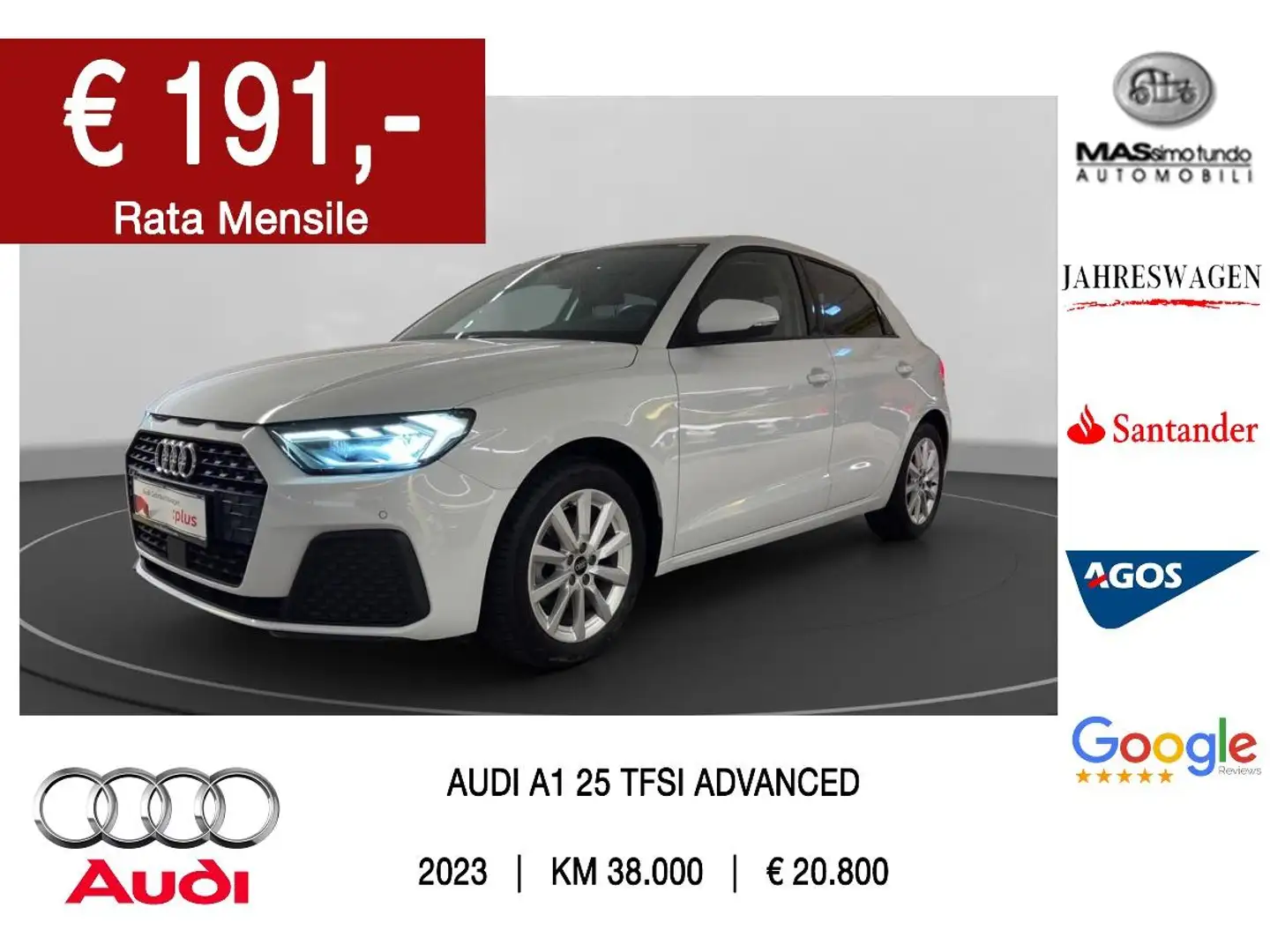 Audi A1 SPB 25 TFSI Admired Wit - 1