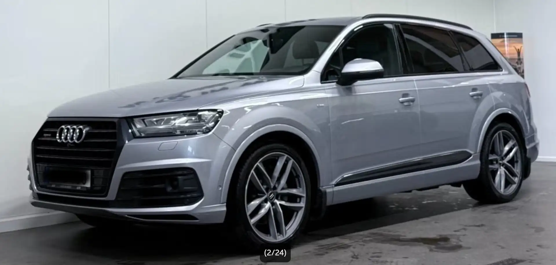 Audi Q7 3.0 TDI quattro V6 Q, S Line/Luftfederung/AHK Silber - 2