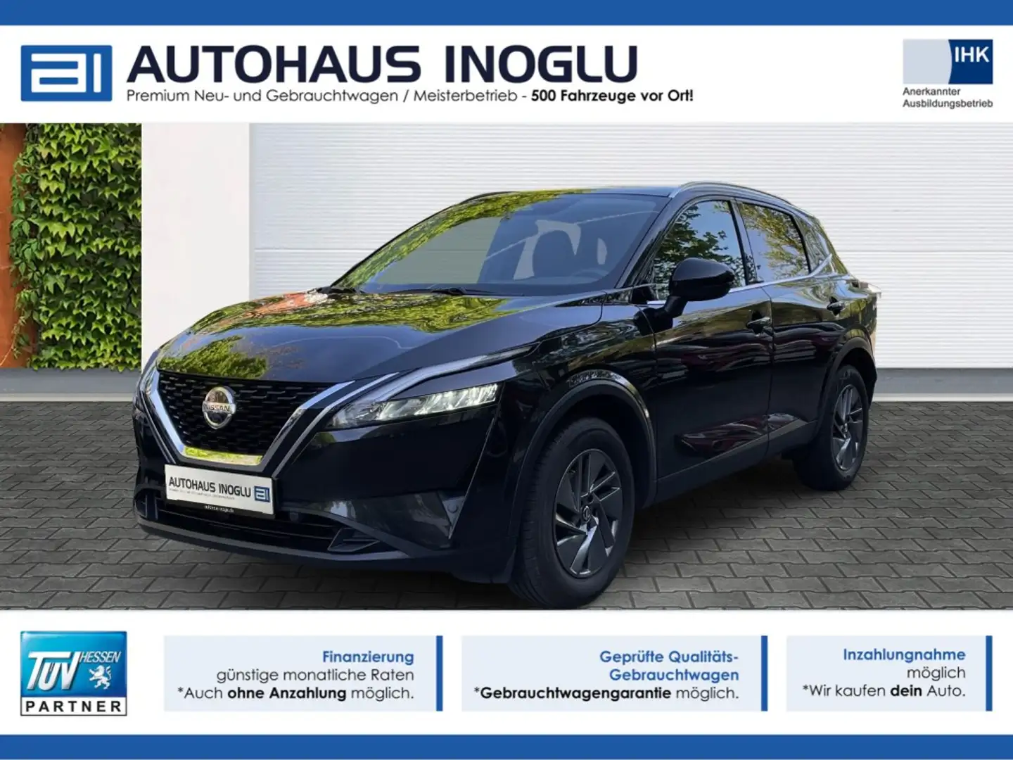 Nissan Qashqai 1.3*DIG-T*Acenta*Panorama*RKam*LED*ACC Negro - 1