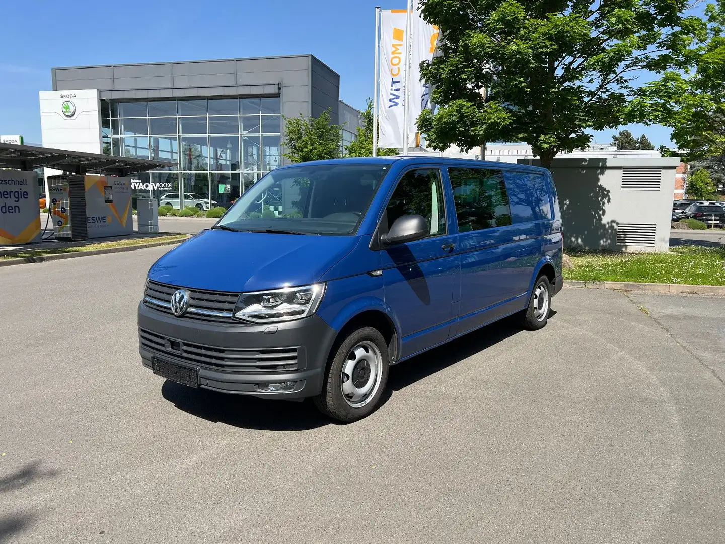 Volkswagen T6 Transporter lang  DSG*LED*Navi*StandHz*Klima* Bleu - 1