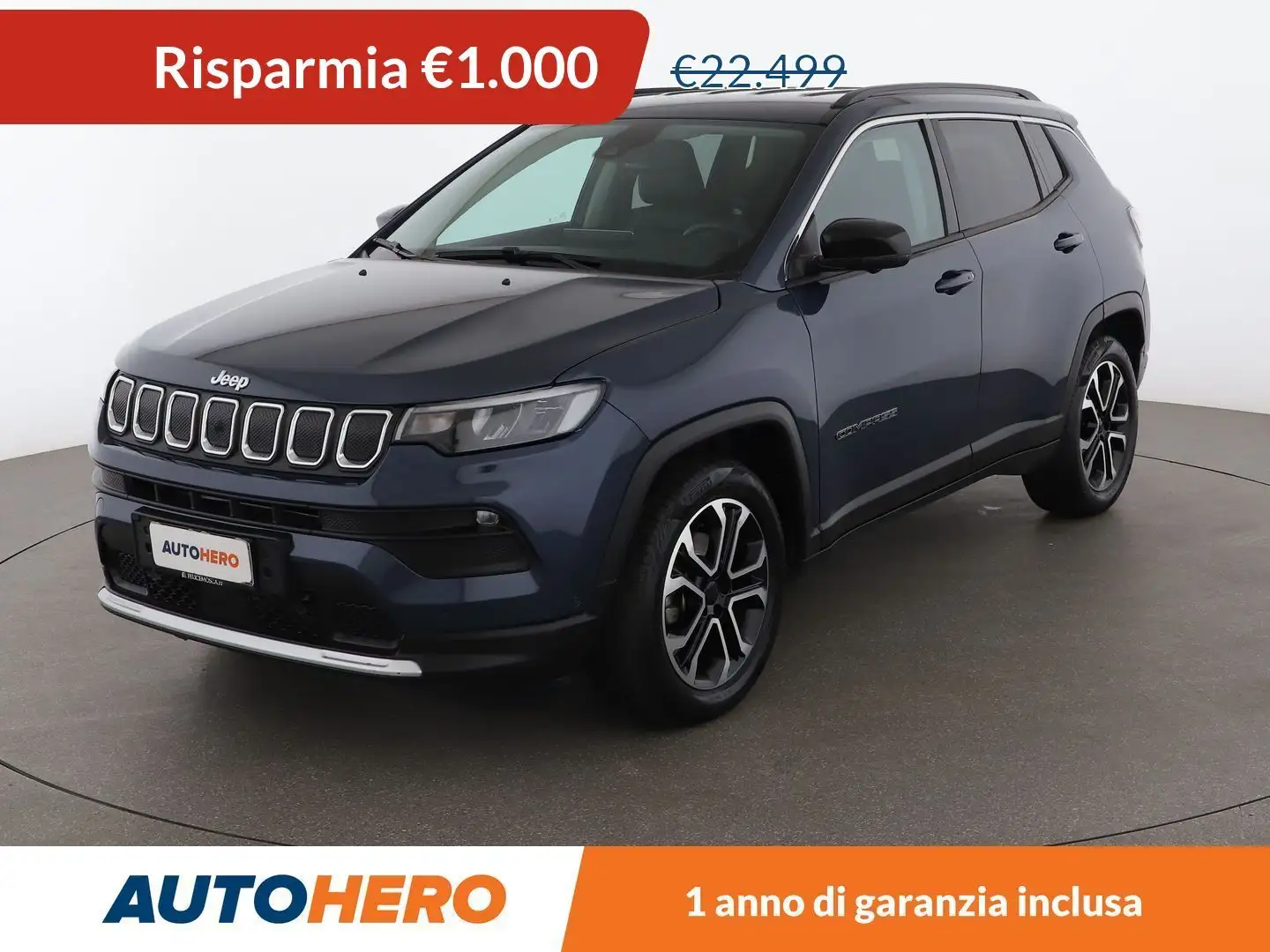 Jeep Compass 1.6 M-Jet Limited Blauw - 1