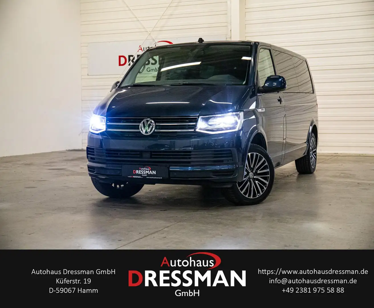 Volkswagen T6 Transporter T6 Multivan Comfortline lang DSG 2.0 TSI Bleu - 1