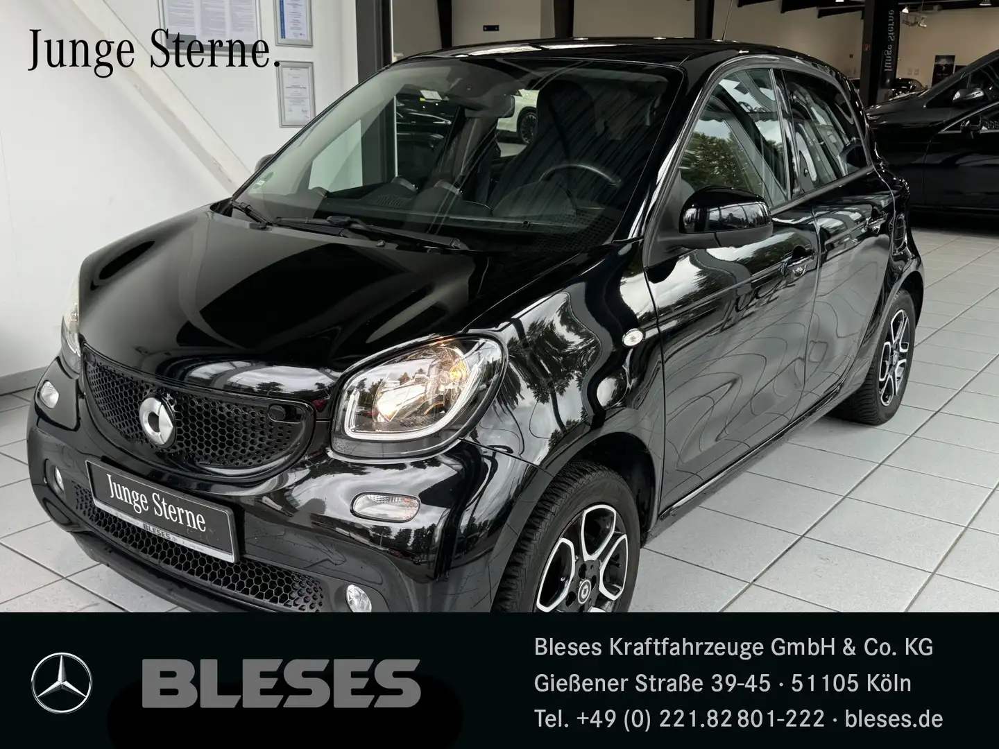 smart forFour 66 kW Prime+twinamic+Navi+Leder+SHZ+Komfort-P. BC Negru - 1