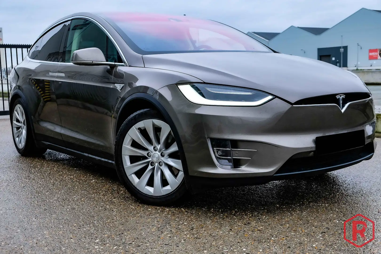 Tesla Model X 90D Free Supercharging 6zits AWD Brons - 1