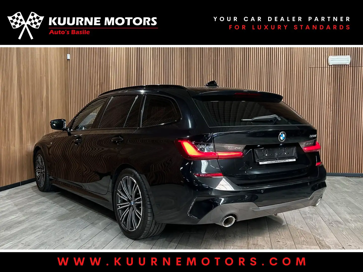 BMW 320 dA Touring M Pack Alu18"/Acc/Gps/Pdc *1j garantie* Schwarz - 2