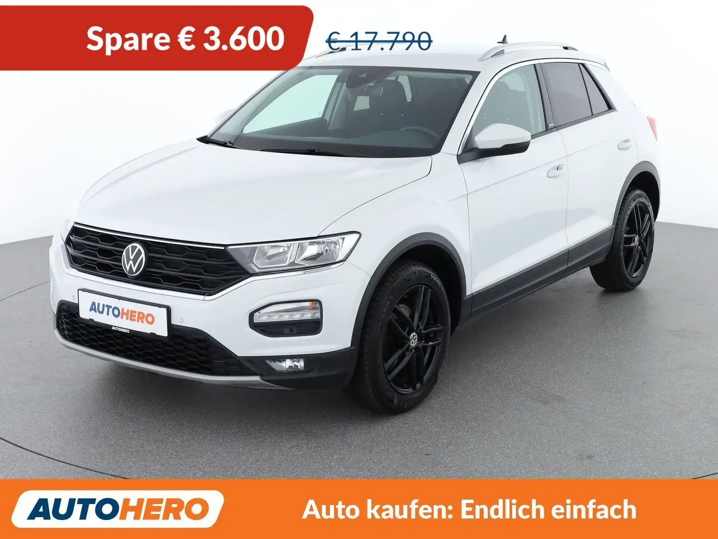 Volkswagen T-Roc 1.0 TSI Design *LED*PDC*SPUR*SHZ* Weiß - 1