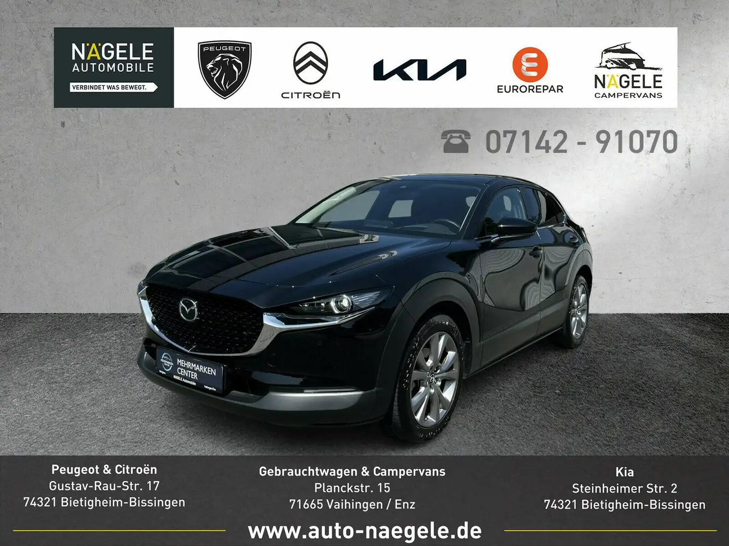 Mazda CX-30 CX-30 2.0B Selection 2WD|Navi+LED+HUD+BOSE+RFK Noir - 1