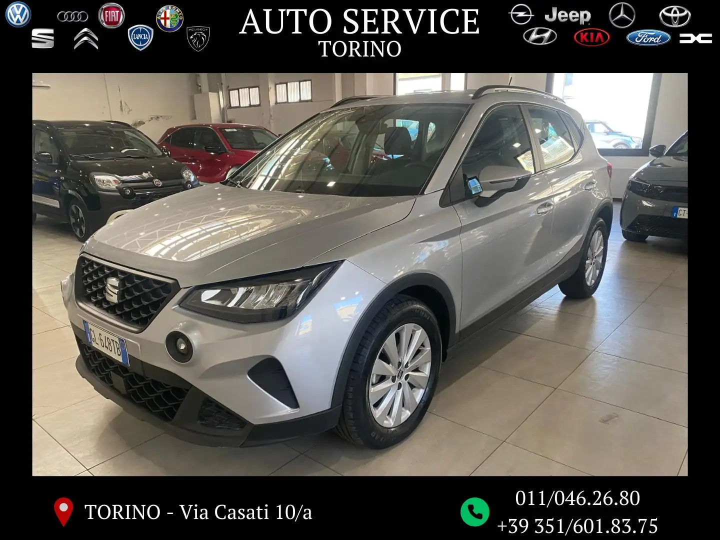 SEAT Arona 1.0 ecotsi 95cv Style aziendale ufficiale italia Argento - 1