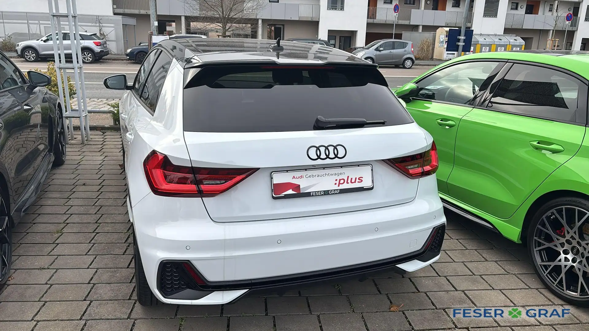 Audi A1 Sportback S line 30 TFSI S tro+LED+Sportsitz+Carpl Weiß - 2