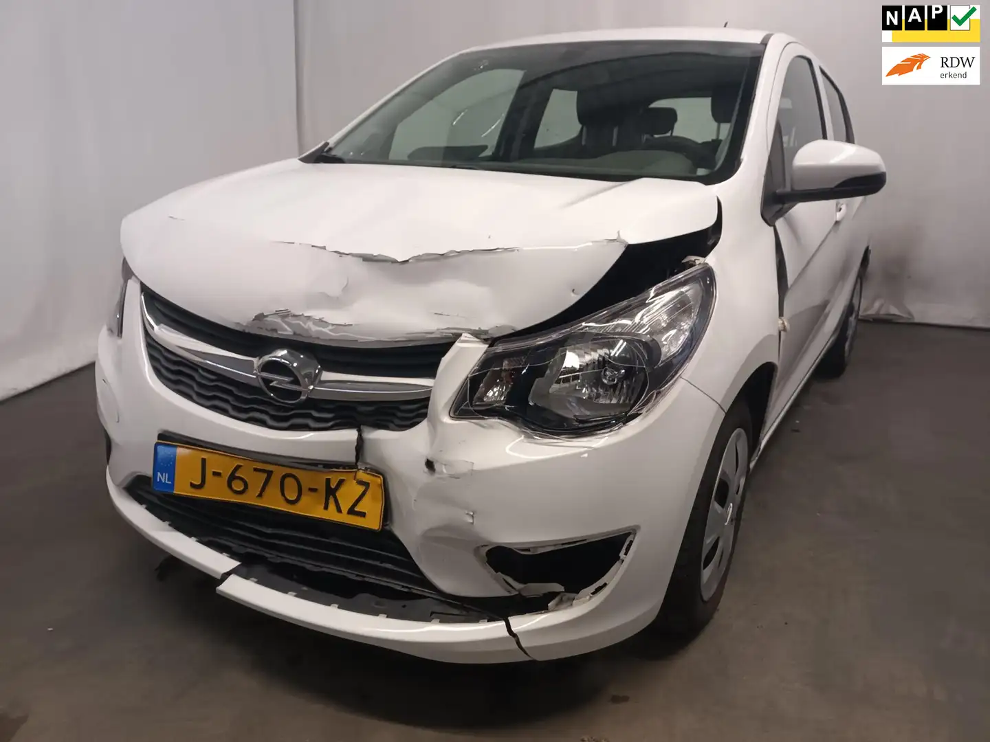 Opel Karl 1.0 ecoFLEX Selection - Export - Schade Wit - 1