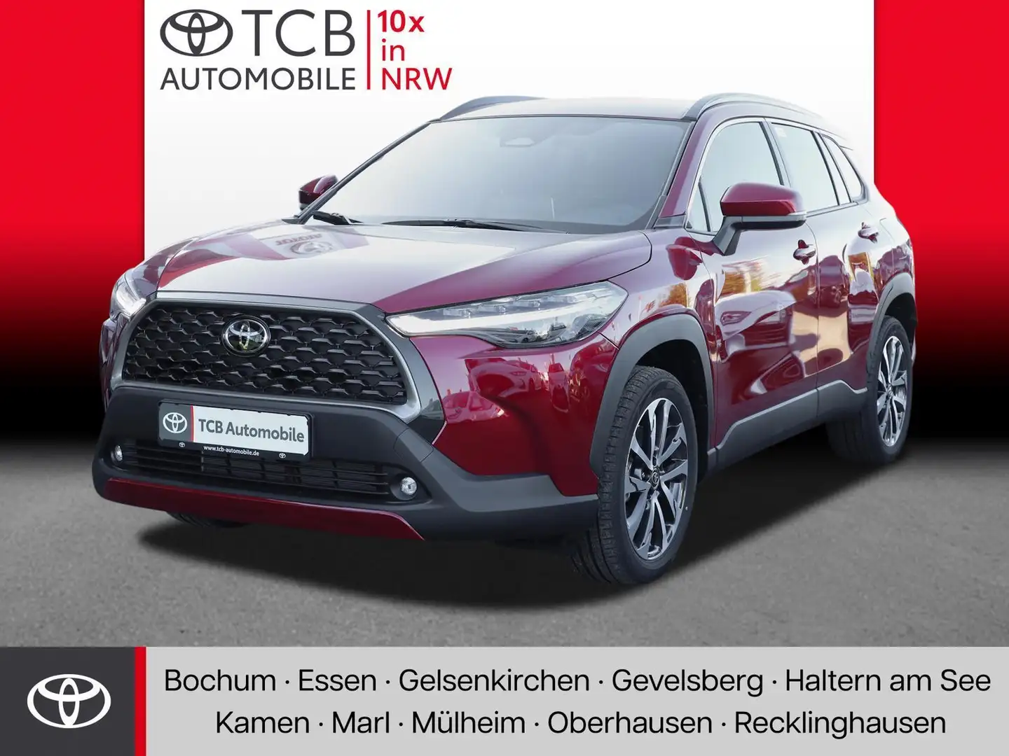 Toyota Corolla Cross 1.8 Hybrid Teamplayer NAVI SHZ PDC Rouge - 1