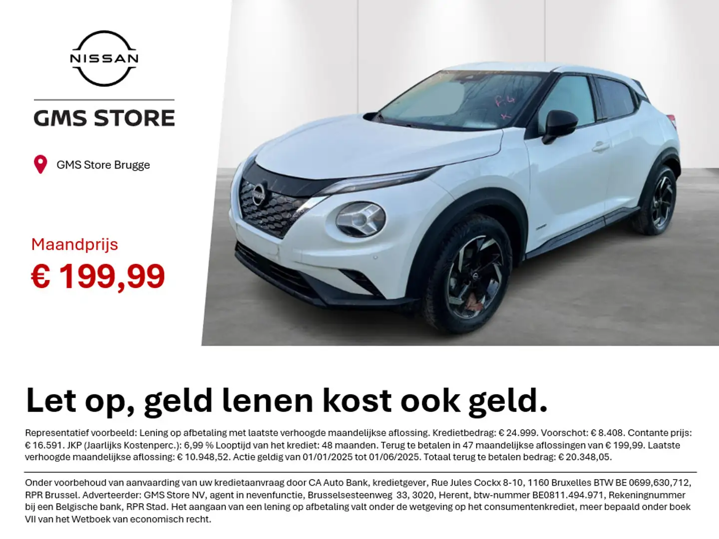 Nissan Juke 1.6 Hybrid 145 N-Connecta uitvoering Wit - 1