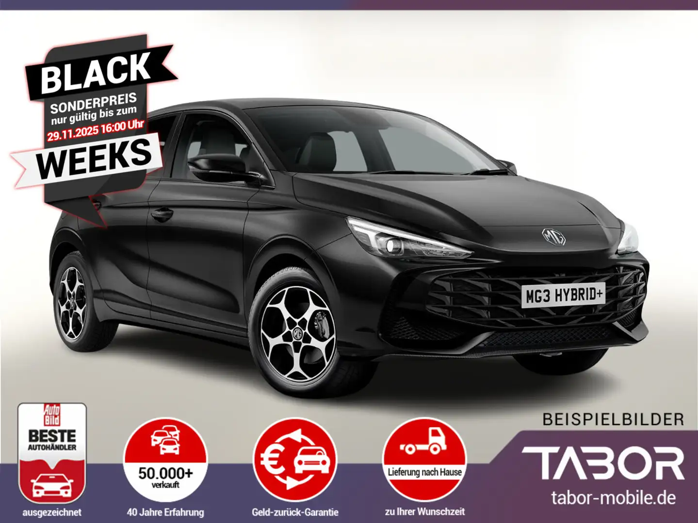 MG MG3 1.5 HEV+ 195 Luxury LED Nav ACC UVP-23%* Schwarz - 1
