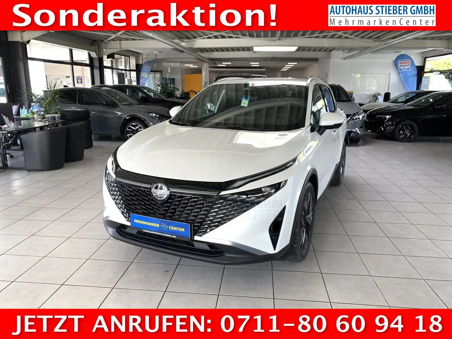 Nissan Qashqai Tekna 360°KAM+NAVI+SHZ 116 kW (158 PS), Varioma... Blanc - 1