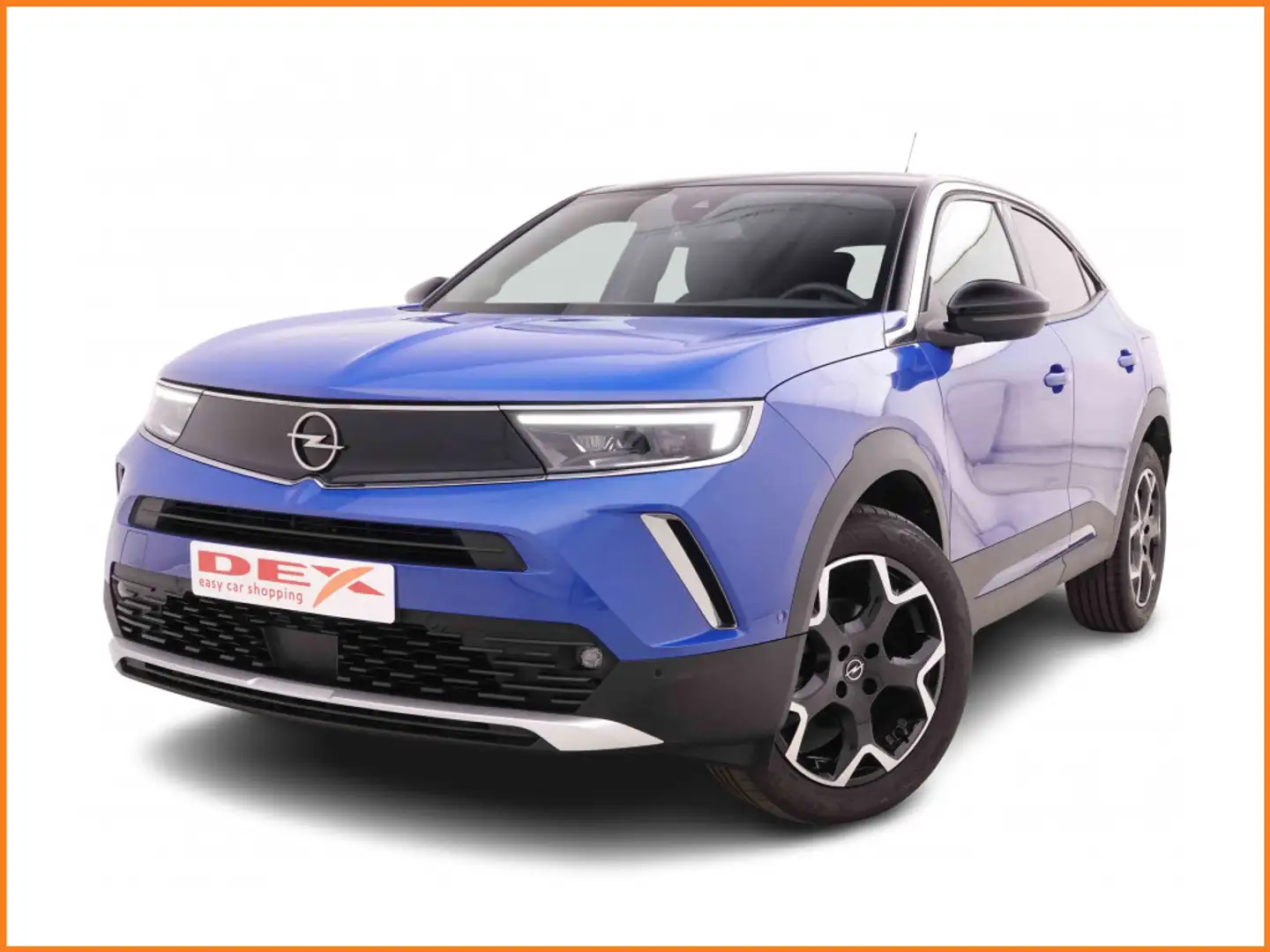 Opel Mokka 1.2 T 130 Automaat Ultimate + GPS + Leather/Alcant Bleu - 1