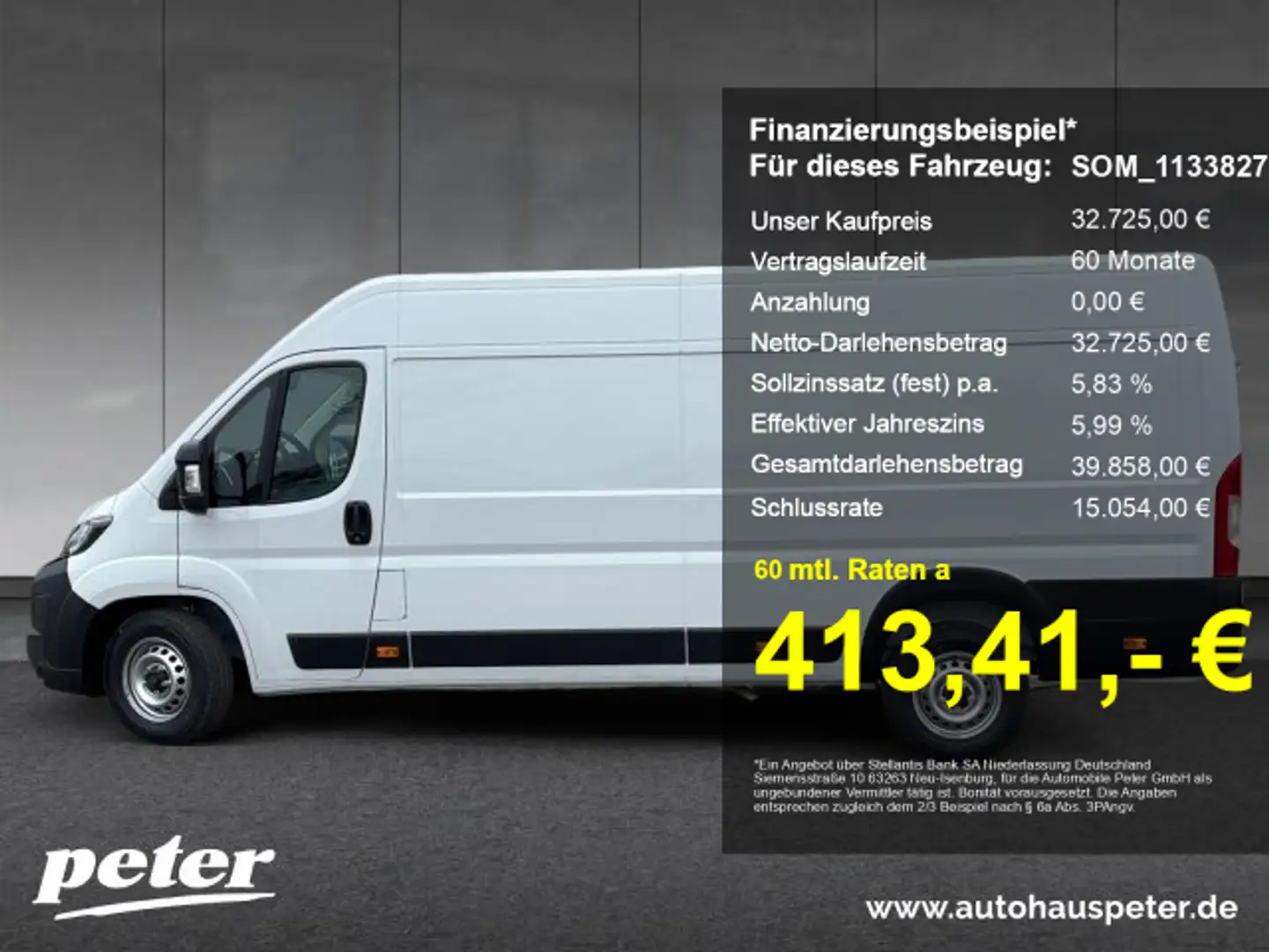 Peugeot Boxer 435 2.2 BHDi L4H2 EAT8 Weiß - 1