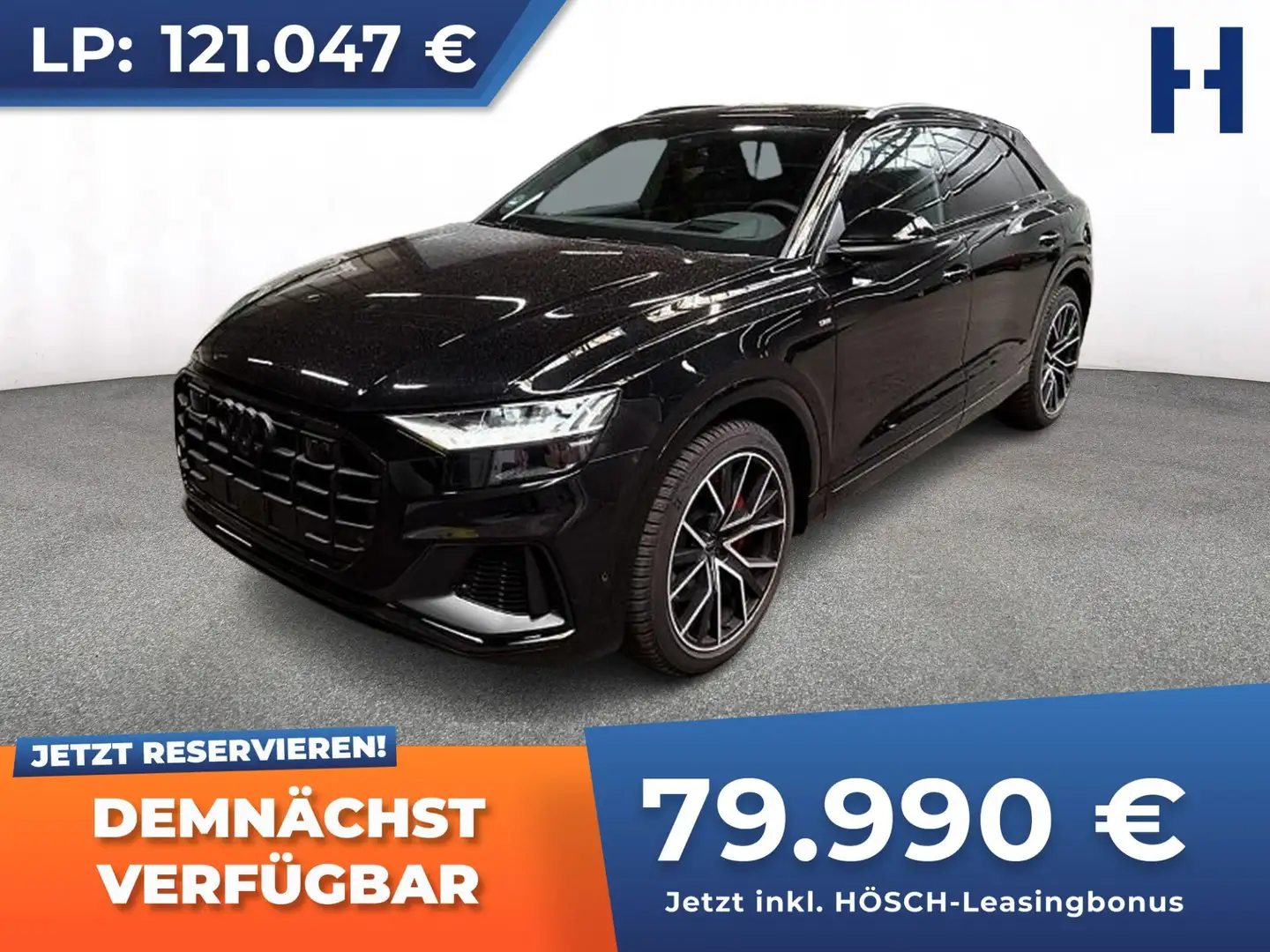 Audi Q8 55 TFSI e quattro S LINE BLACK ON BLACK +++ Schwarz - 1