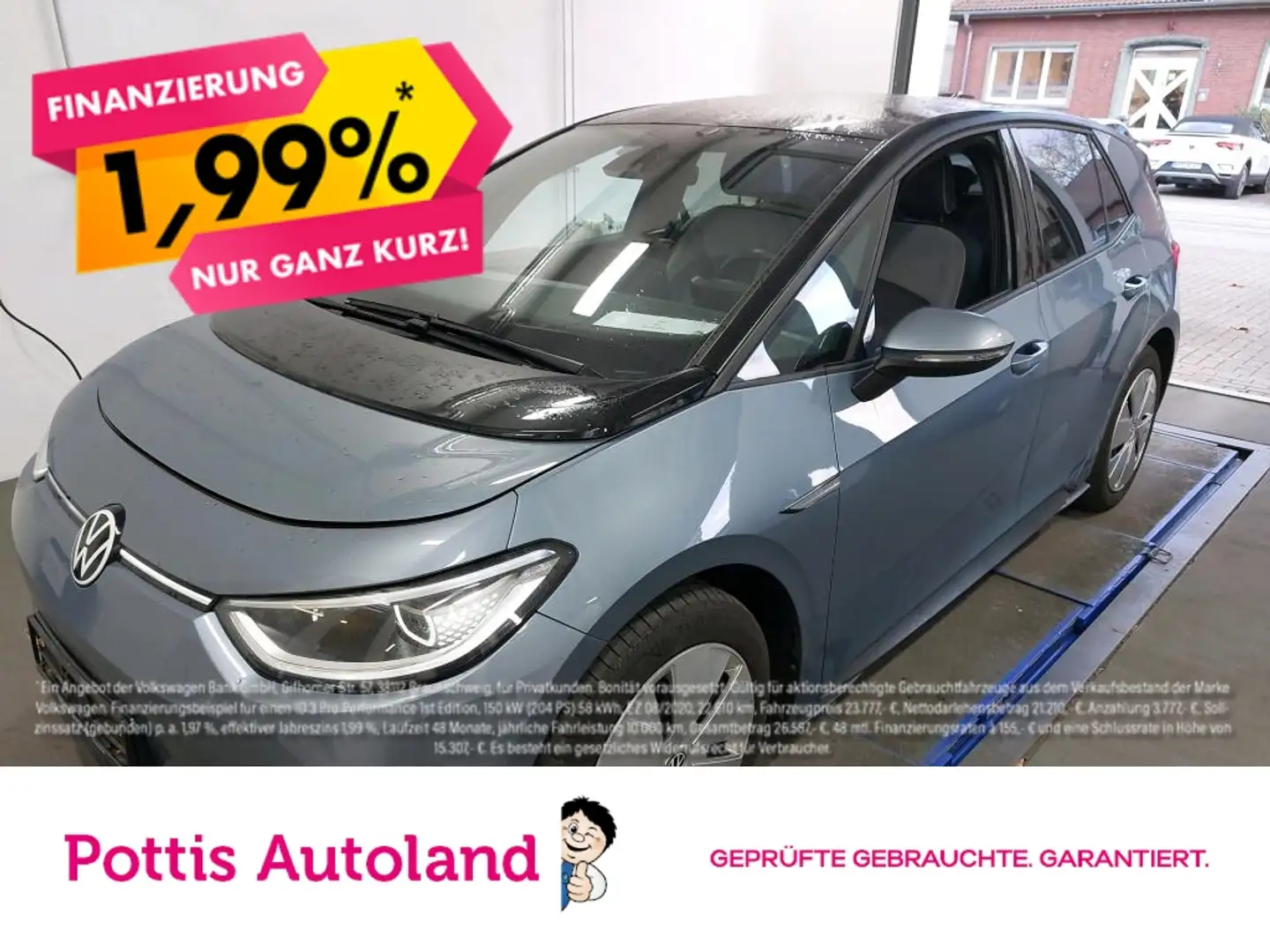 Volkswagen ID.3 PURE PERFORMANCE STYLE NAVI KAMERA PDC IQ.LIGHT Blau - 1