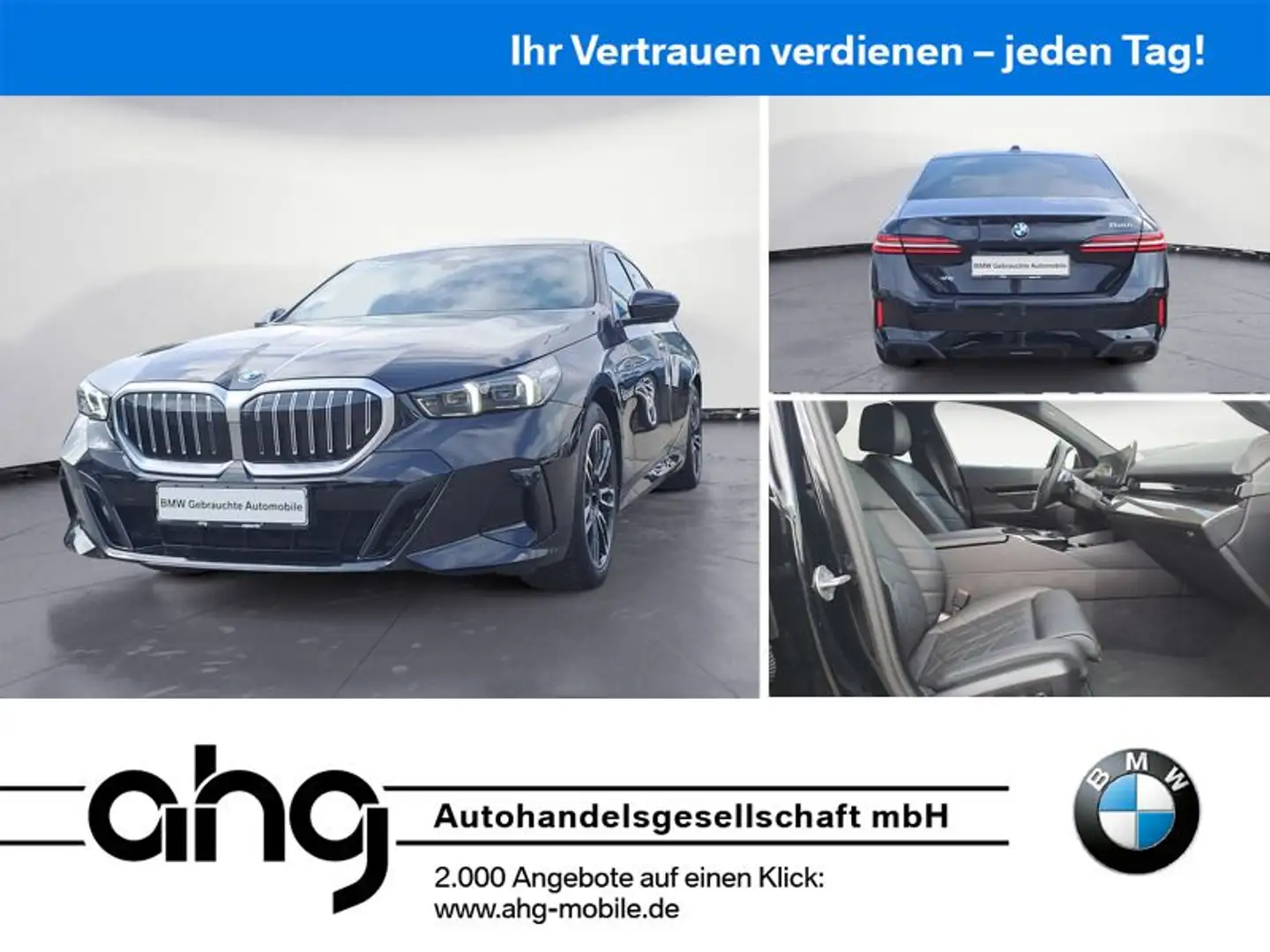 BMW 520 i M Sportpaket Aktive Geschw. Head Up 360° Ka Zwart - 1