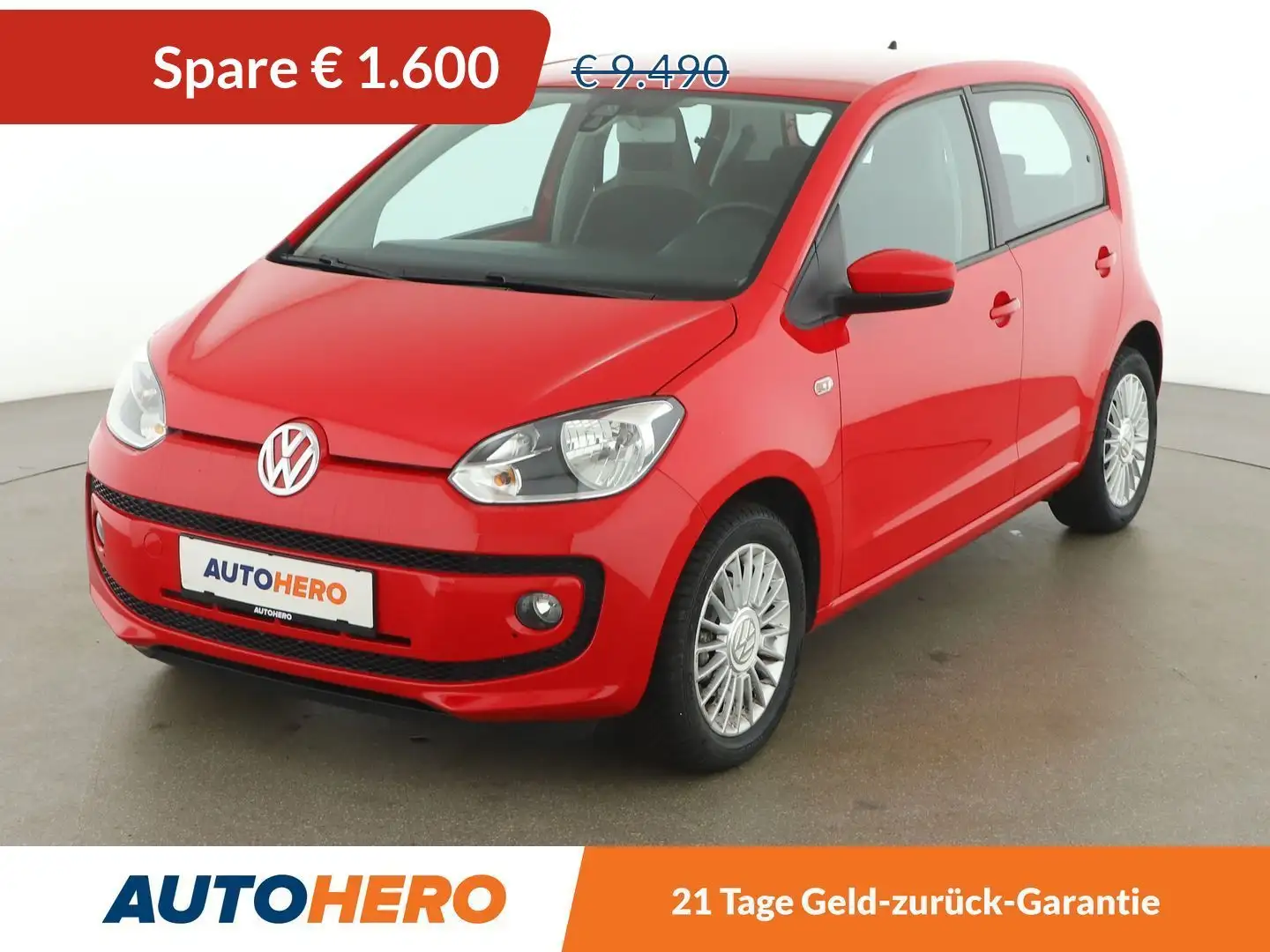 Volkswagen up! 1.0 High up! *TEMPO*SHZ*KLIMA*PDC-Hi* Rot - 1