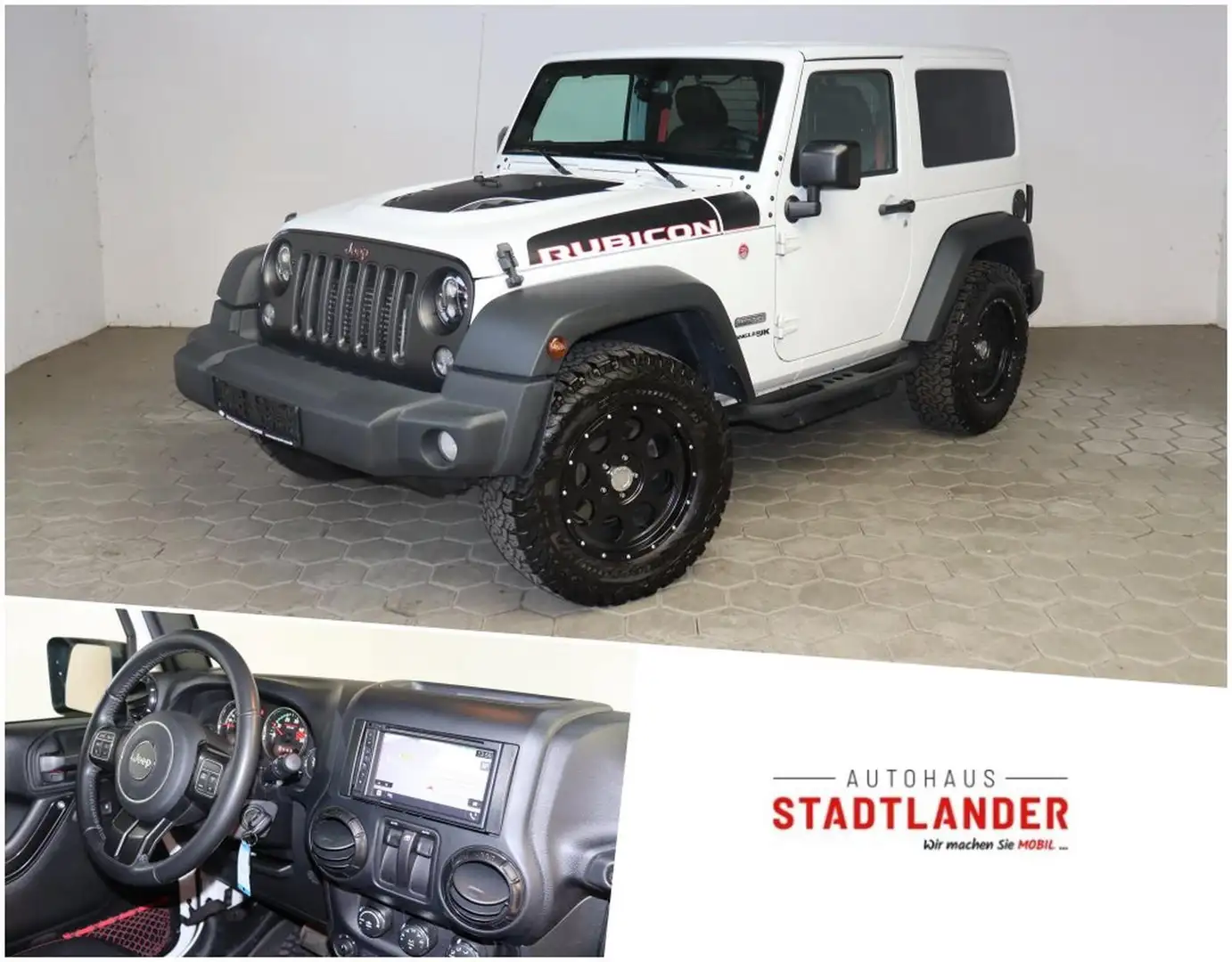 Jeep Wrangler Unlimited Rubicon Recon 2.8 CRD LED*AHK Weiß - 1