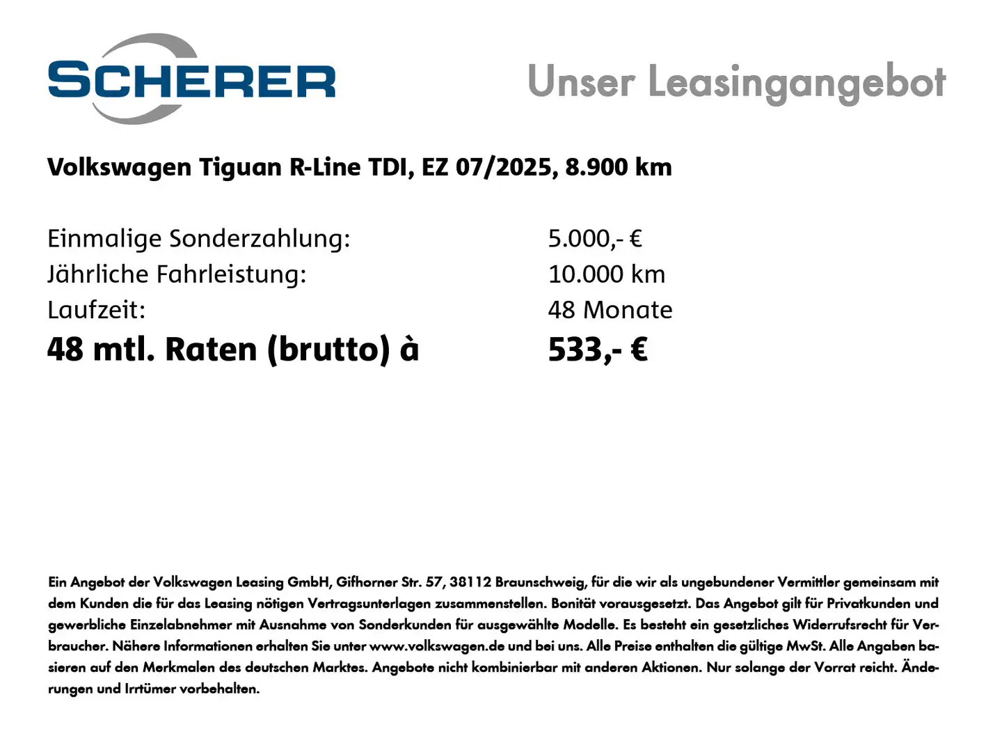 Volkswagen Tiguan R-Line Black IQLight,ACC,AHK,360°CAM,20"Y Schwarz - 2