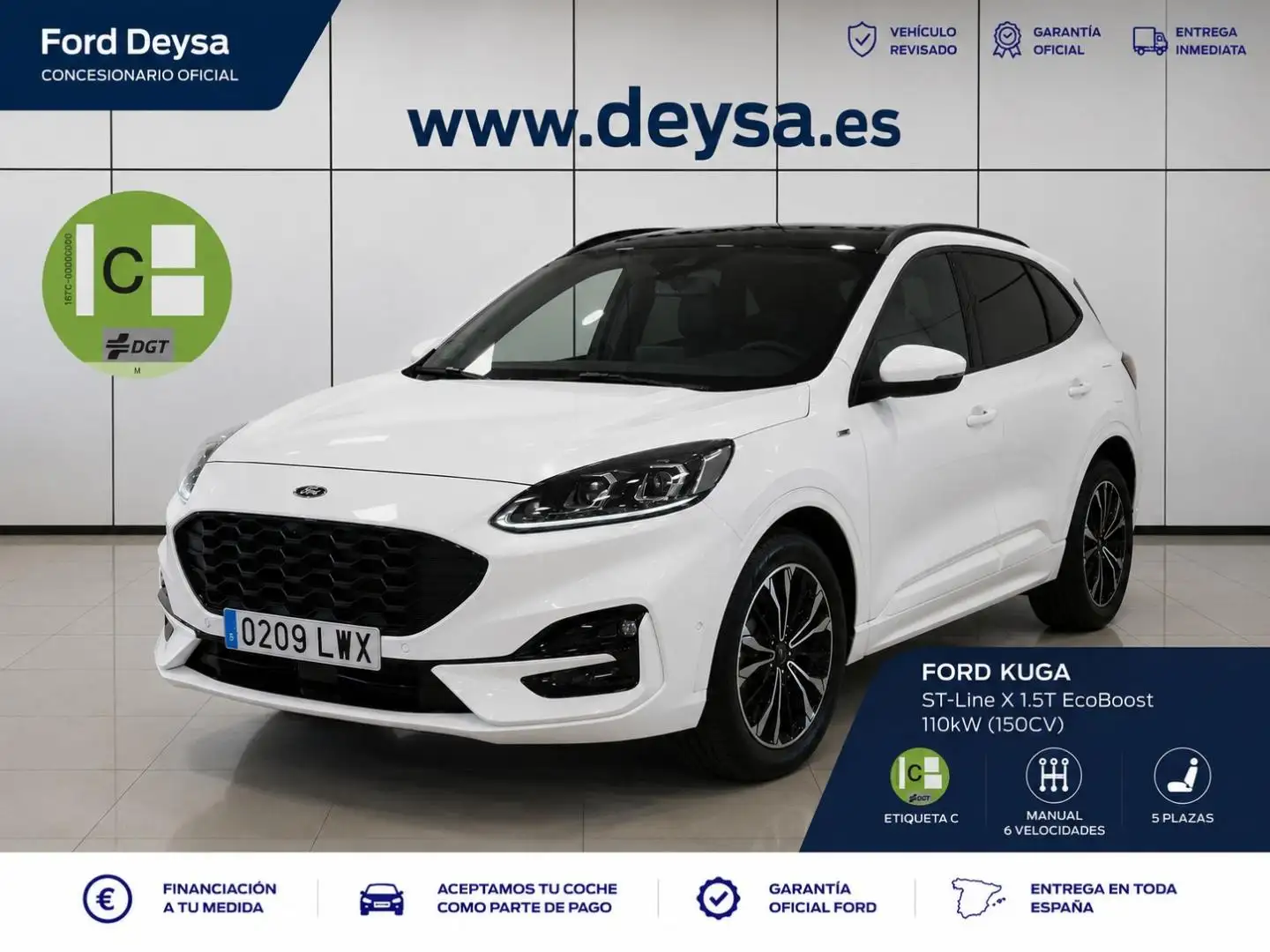 Ford Kuga 1.5 EcoBoost ST-Line X FWD 150 Blanco - 1