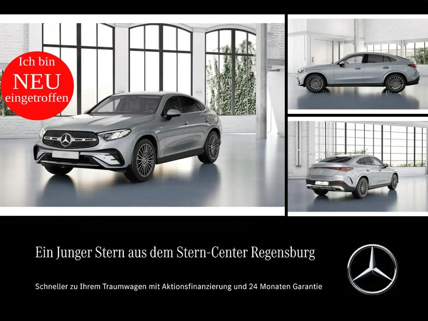 Mercedes-Benz GLC 300 e 4MATIC Coupé+AMG+AHK+DISTRONIC+Memory+ Silber - 1