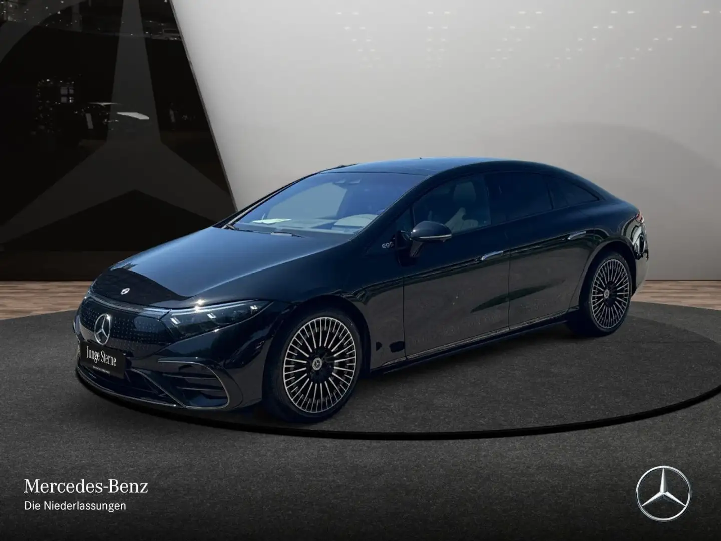 Mercedes-Benz EQS 350 AMG Fahrass Fondent Airmat Pano Burmester Schwarz - 2