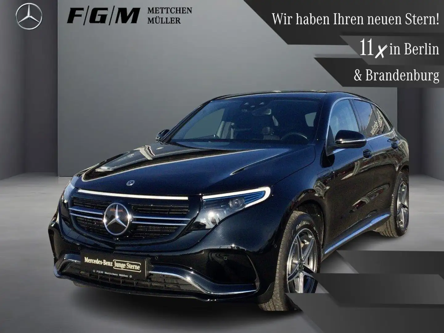 Mercedes-Benz EQC 400 4M AMG Line Carplay|MBeam|S-Dach|AHK Schwarz - 1