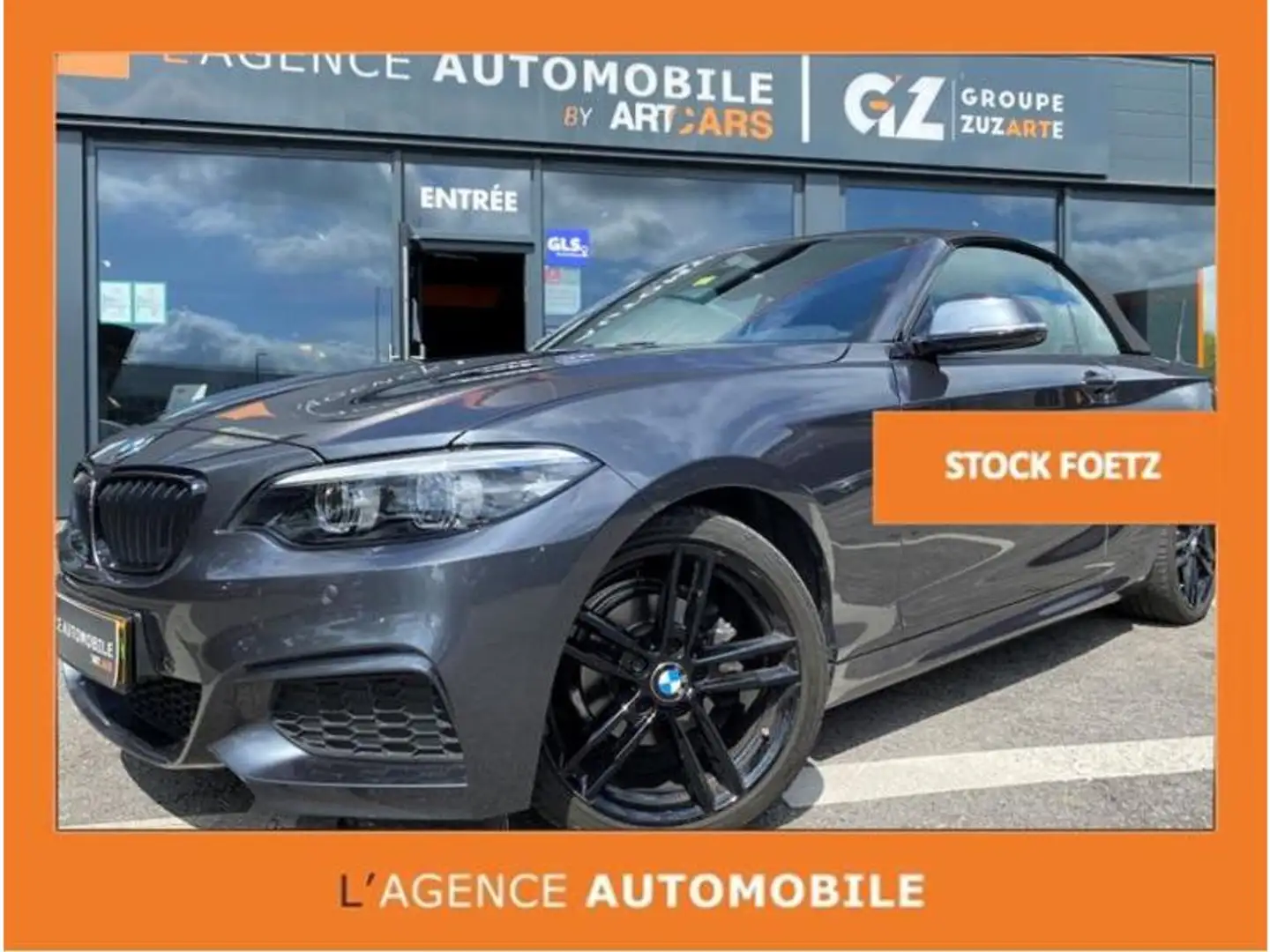 BMW 218 i Cabrio Pack M Noir - 1