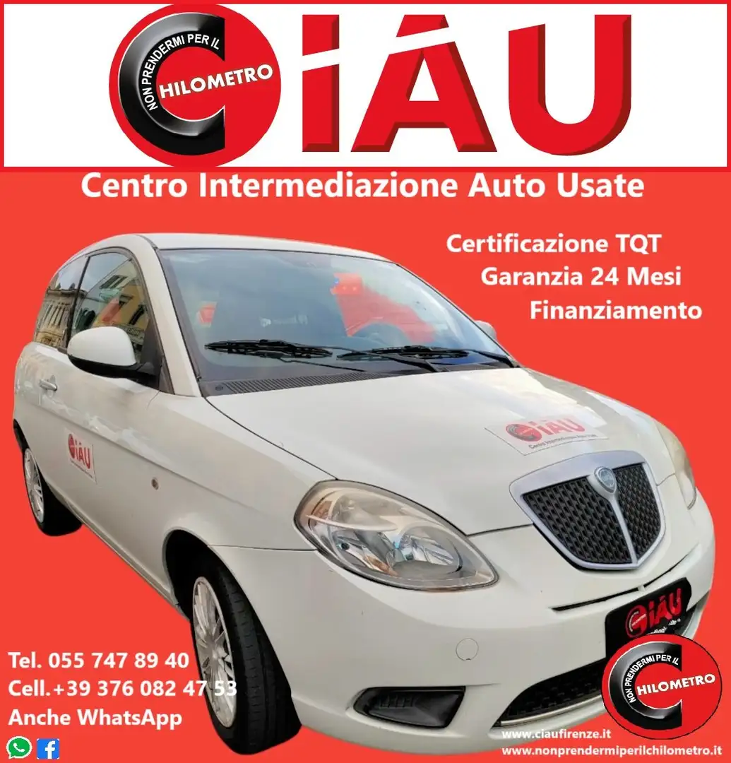 Lancia Ypsilon Ypsilon 1.3 mjt 75cv Elle Neopatentati Blanco - 1