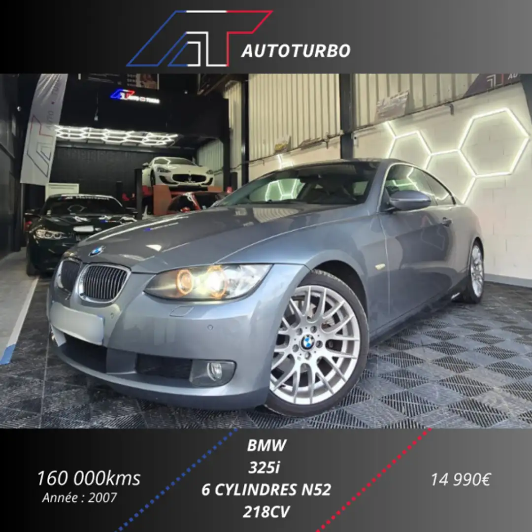 BMW 325 (E92) 325I 218CH / TOIT OUVRANT / BVM / CHASSIS M SPORT Grau - 1