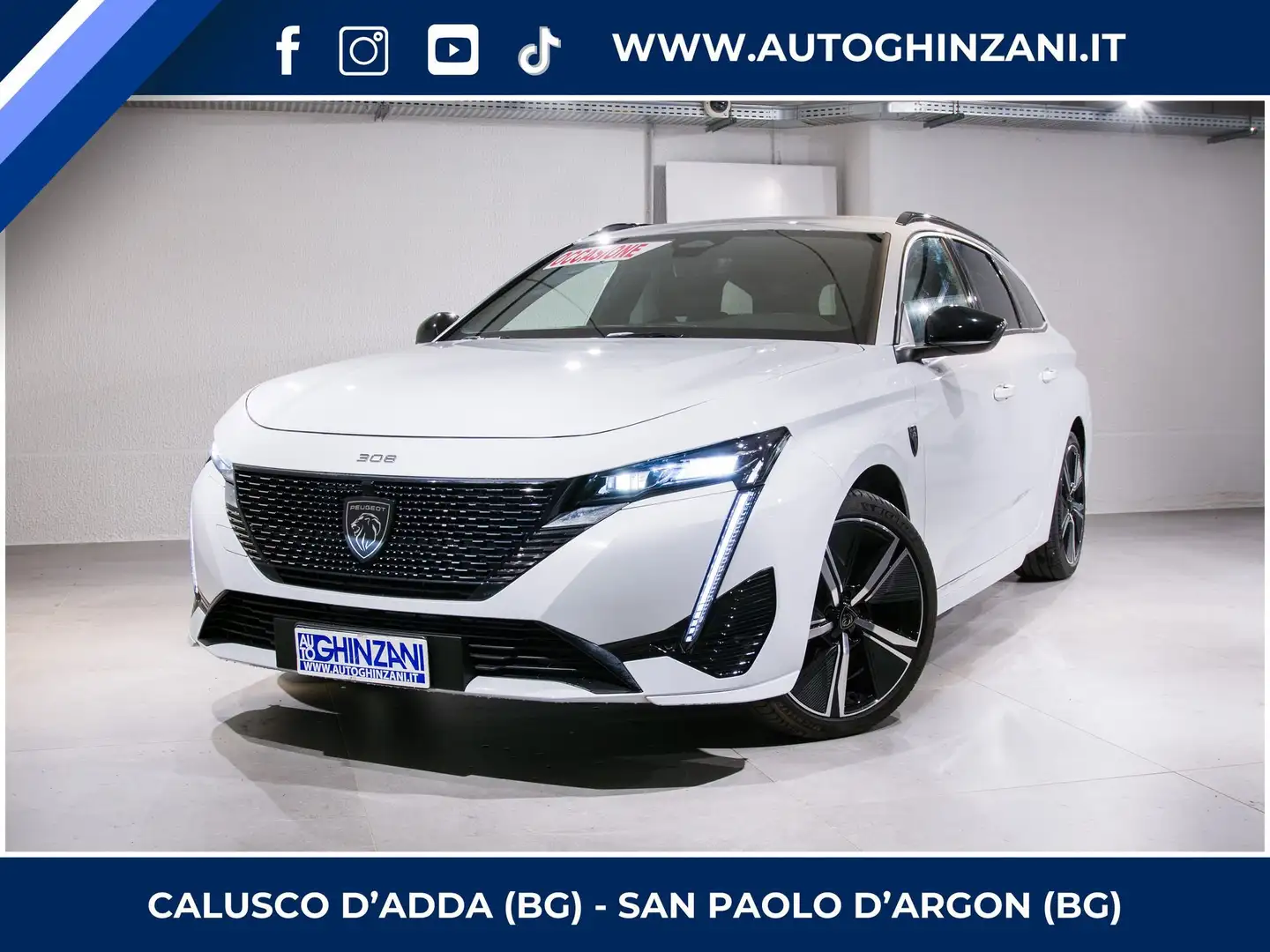 Peugeot 308 308 PureTech Turbo 130 S&S EAT8 SW GT - "PREZZO V Bianco - 1