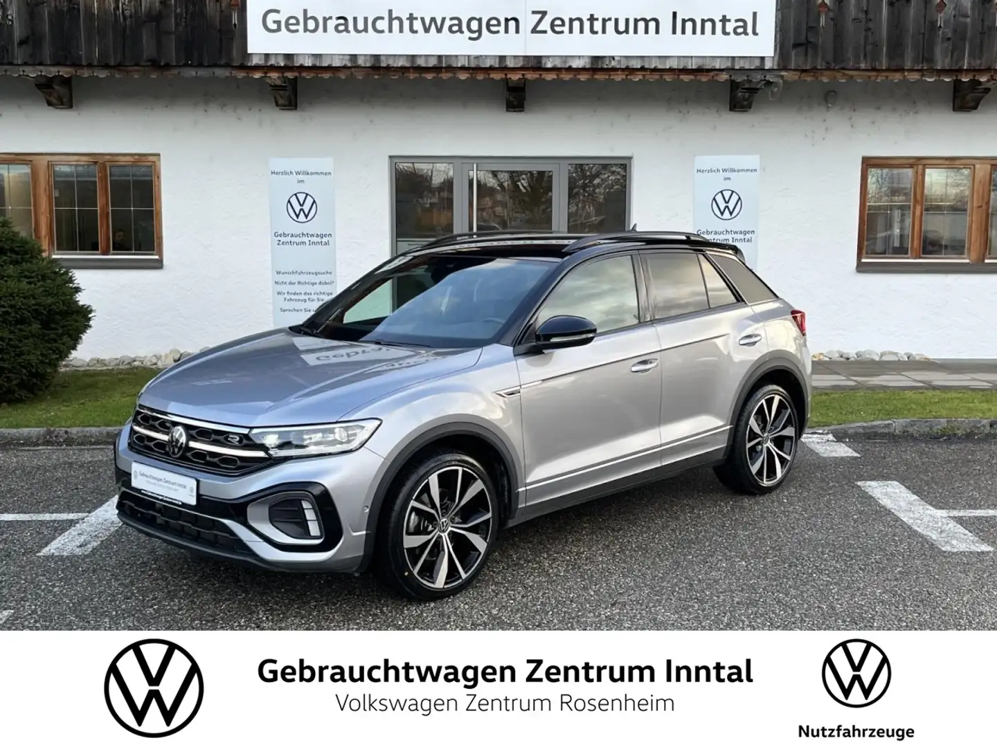 Volkswagen T-Roc 2,0 TSI DSG 4Motion R-Line (AHK+IQLight+RearView) Argento - 1