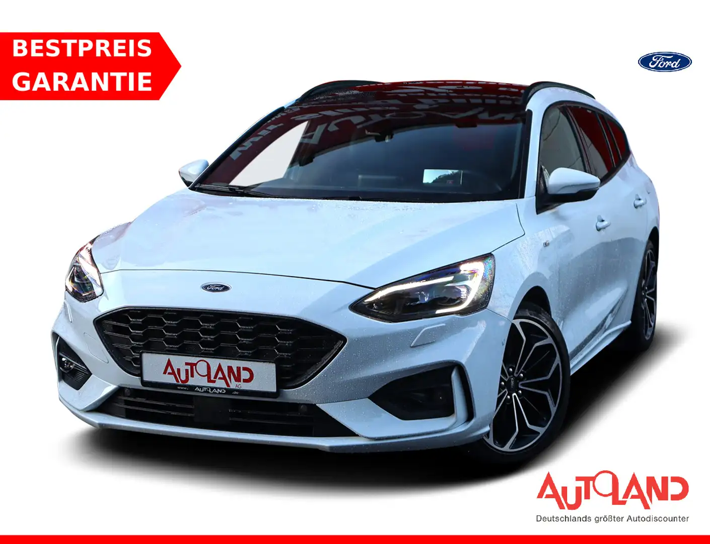 Ford Focus Turnier 1.5 EB ST-Line LED ACC Schiebedach Weiß - 1