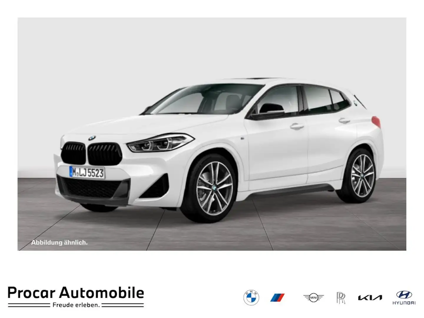 BMW X2 sDrive18i M Sport Pano AHK Navi LED RFK HiFi DAB Weiß - 1