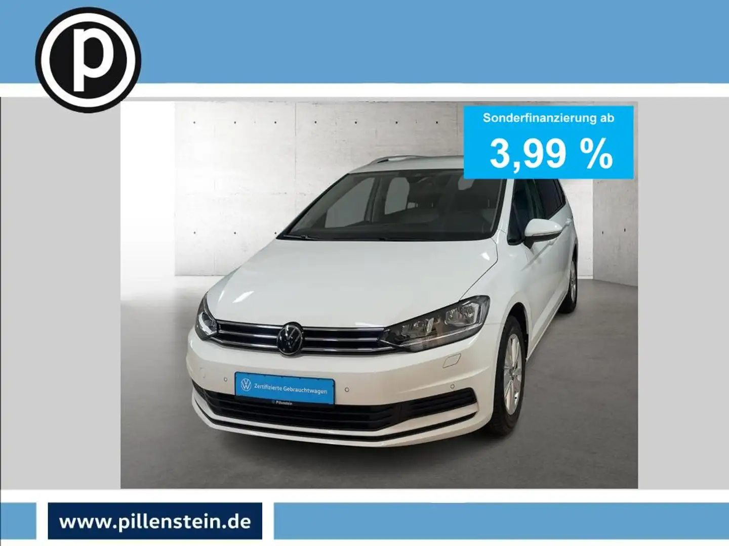 Volkswagen Touran Comfortline 1.5 TSI DSG 7-SITZE AHK KAMERA Weiß - 1