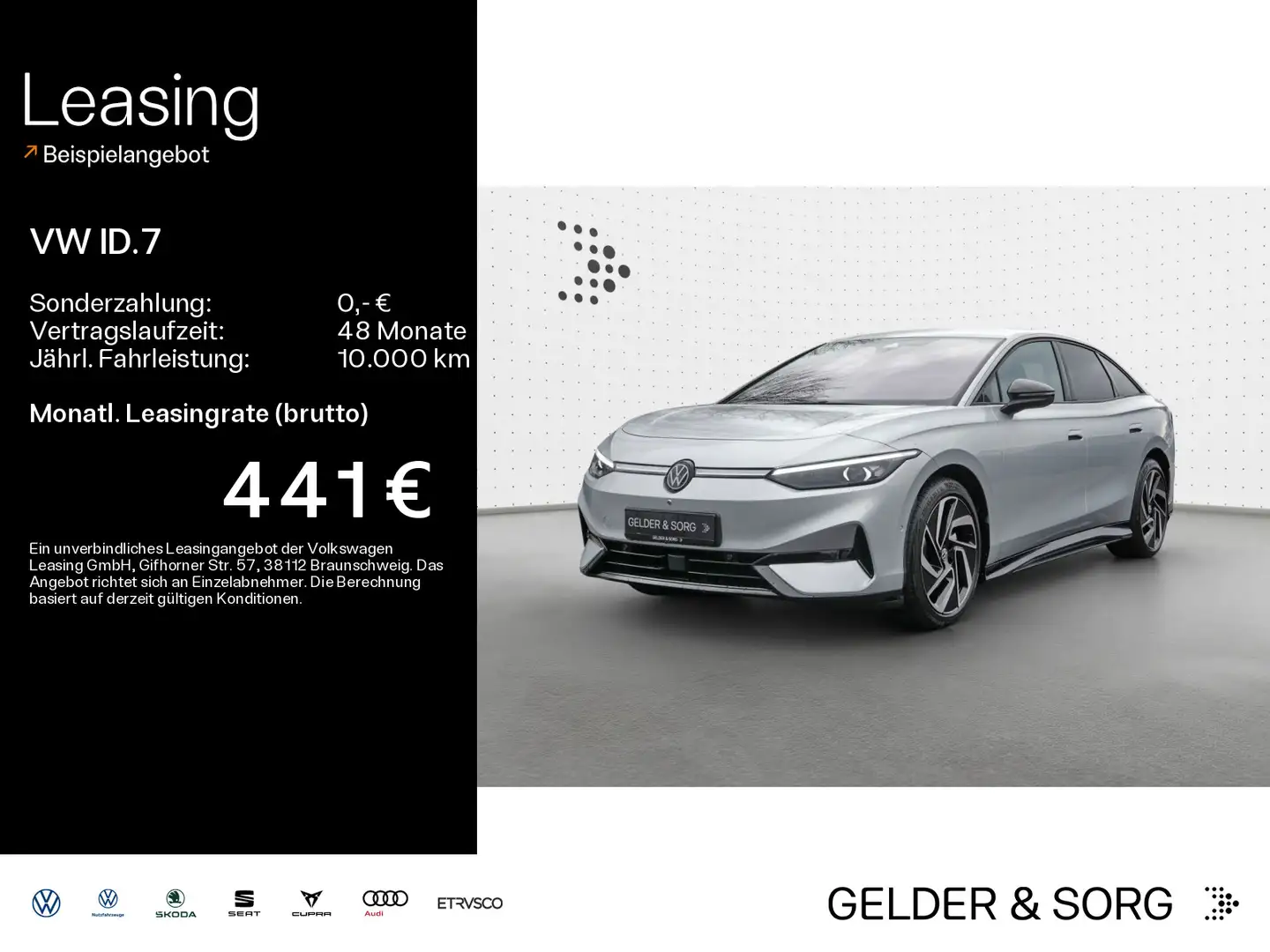 Volkswagen ID.7 Pro RFK*Matrix*Navi*ACC*AHK*HuD*Massage Silber - 1