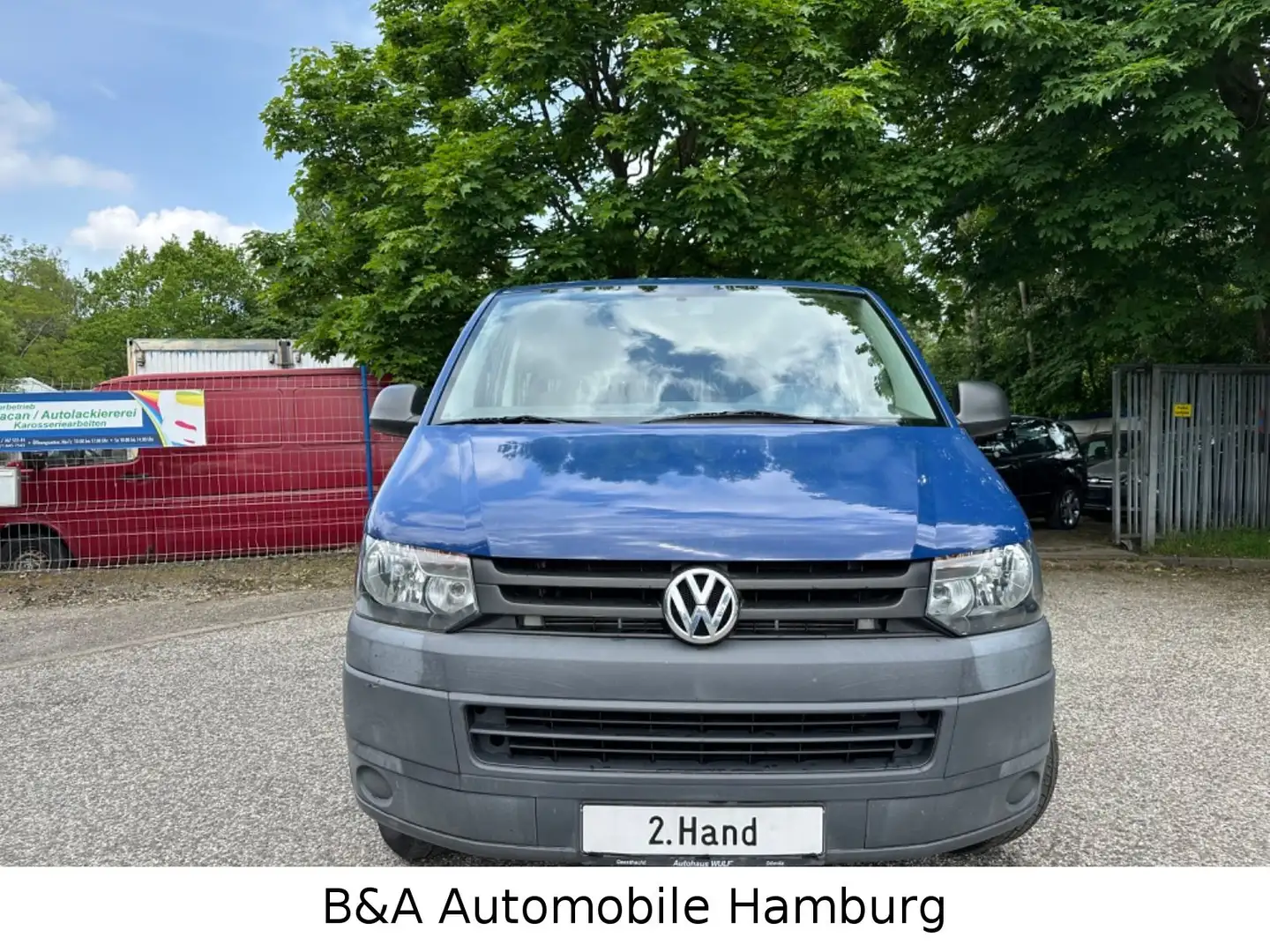 Volkswagen T5 Transporter 2 Hand+9 Sitze+Klima Modrá - 2