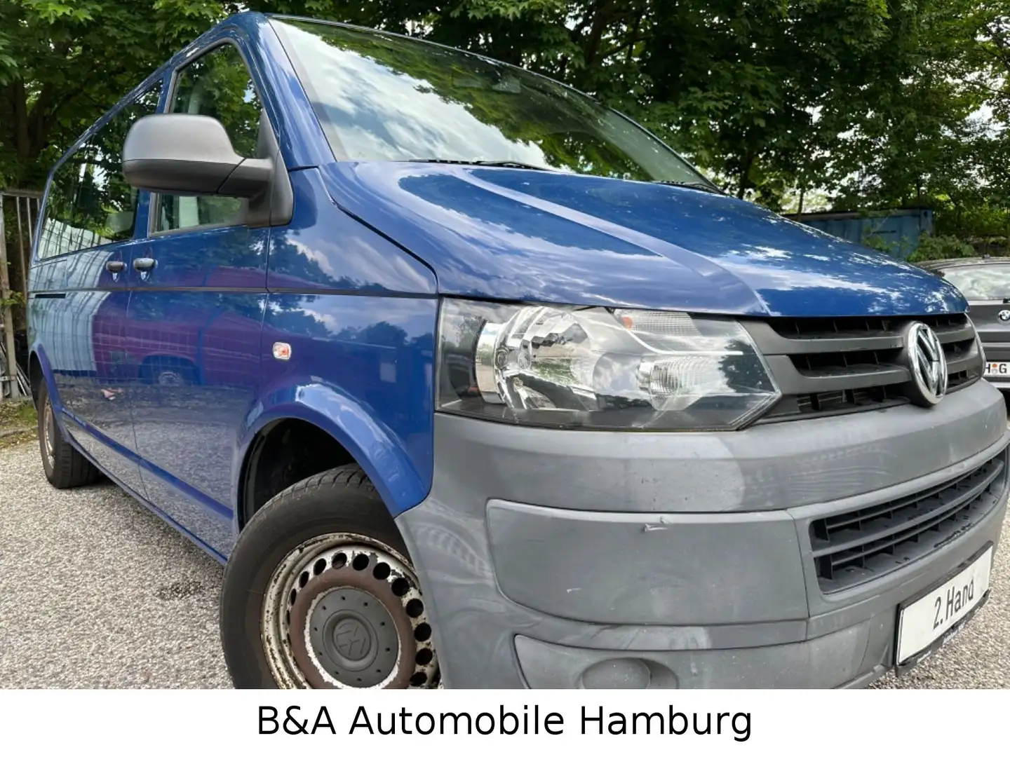 Volkswagen T5 Transporter 2 Hand+9 Sitze+Klima Niebieski - 1