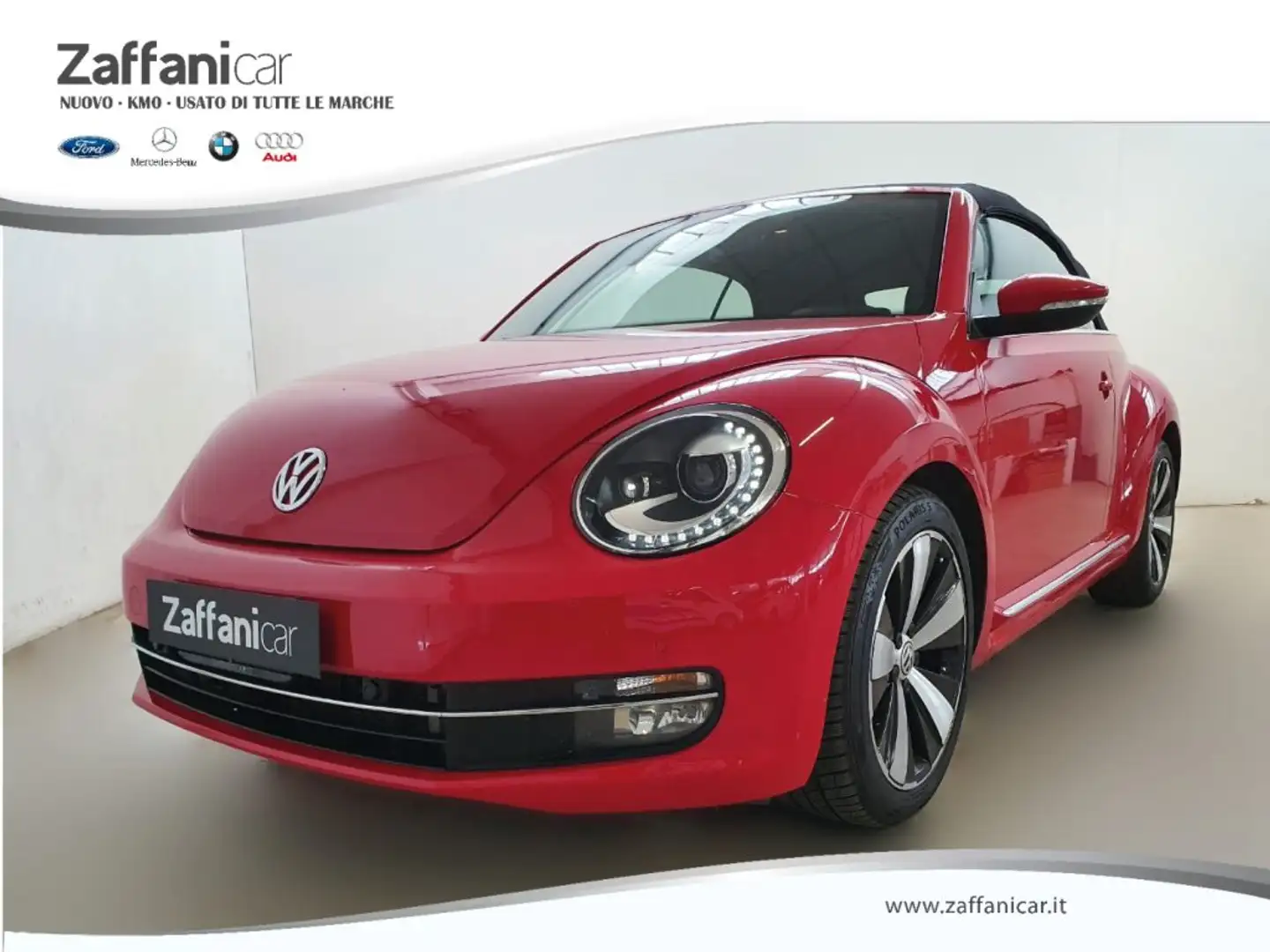 Volkswagen Maggiolino 2.0 TDI  BMT CABRIO NEOPATENTATI Rood - 1